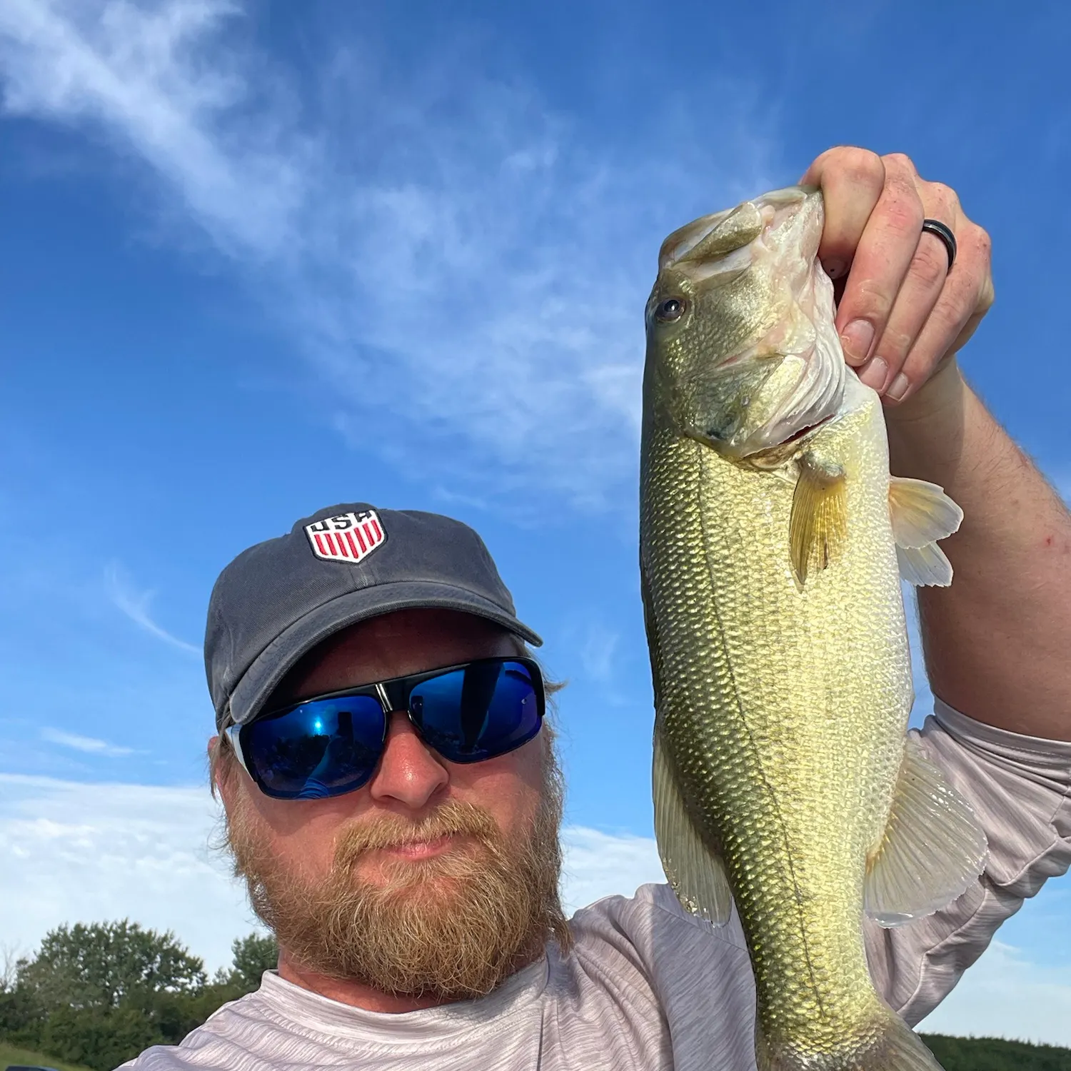 Largemouth bass caught on Fishbrain