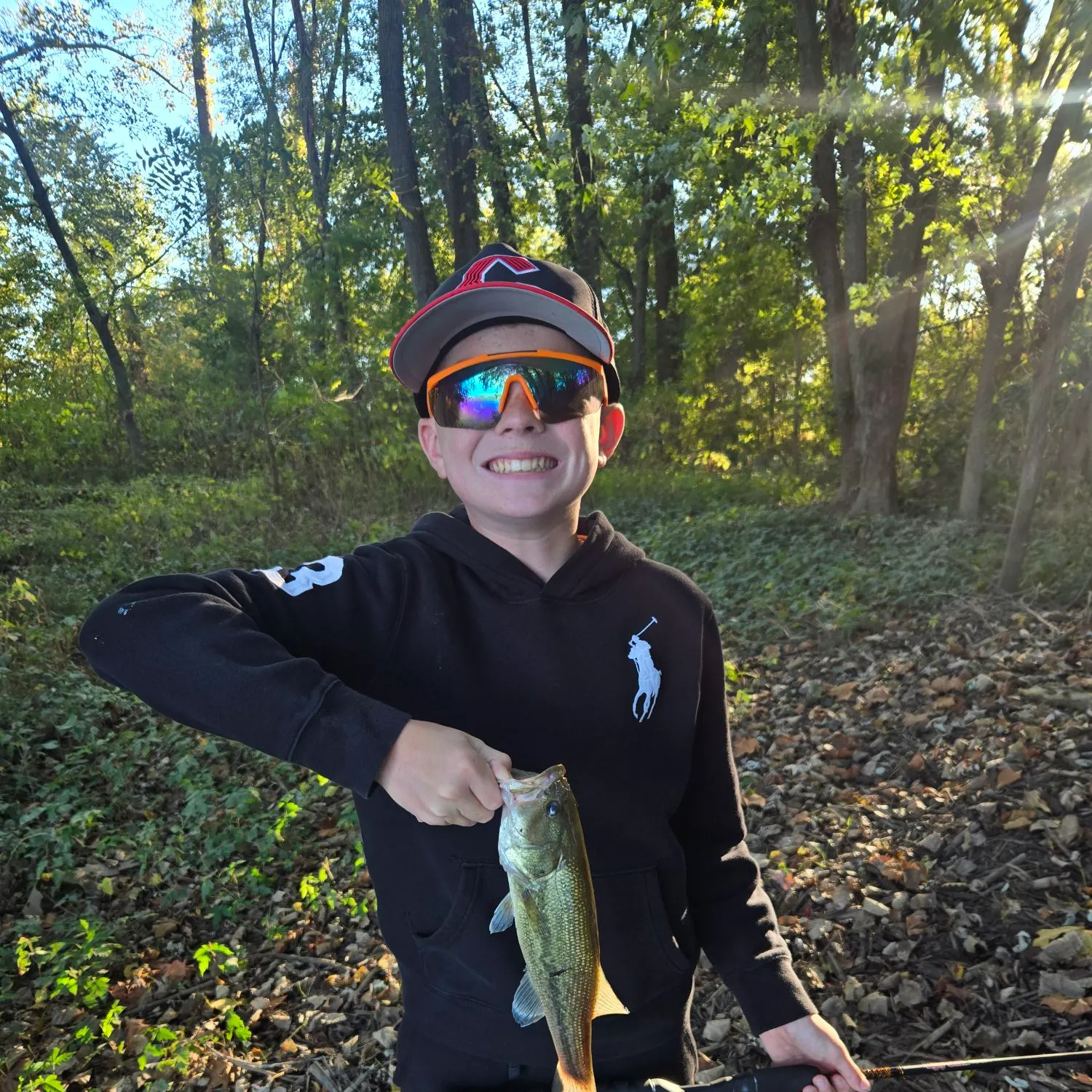Largemouth bass caught on Fishbrain