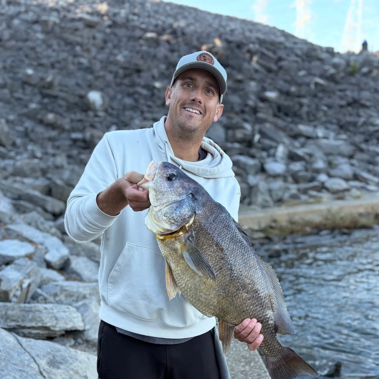 Freshwater drum caught on Fishbrain