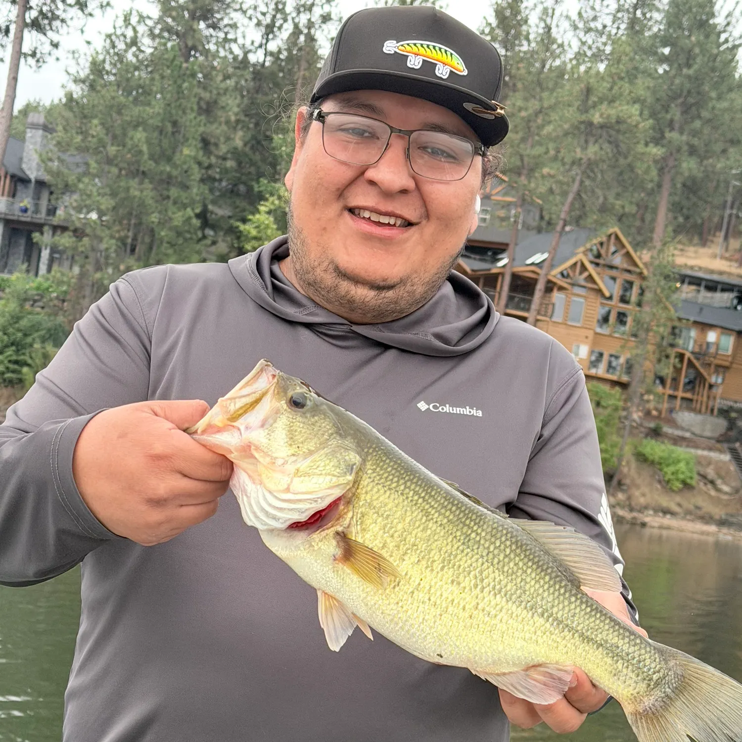 Largemouth bass caught on Fishbrain
