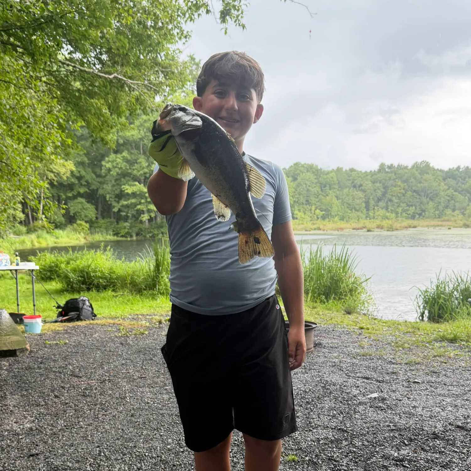 Largemouth bass caught on Fishbrain