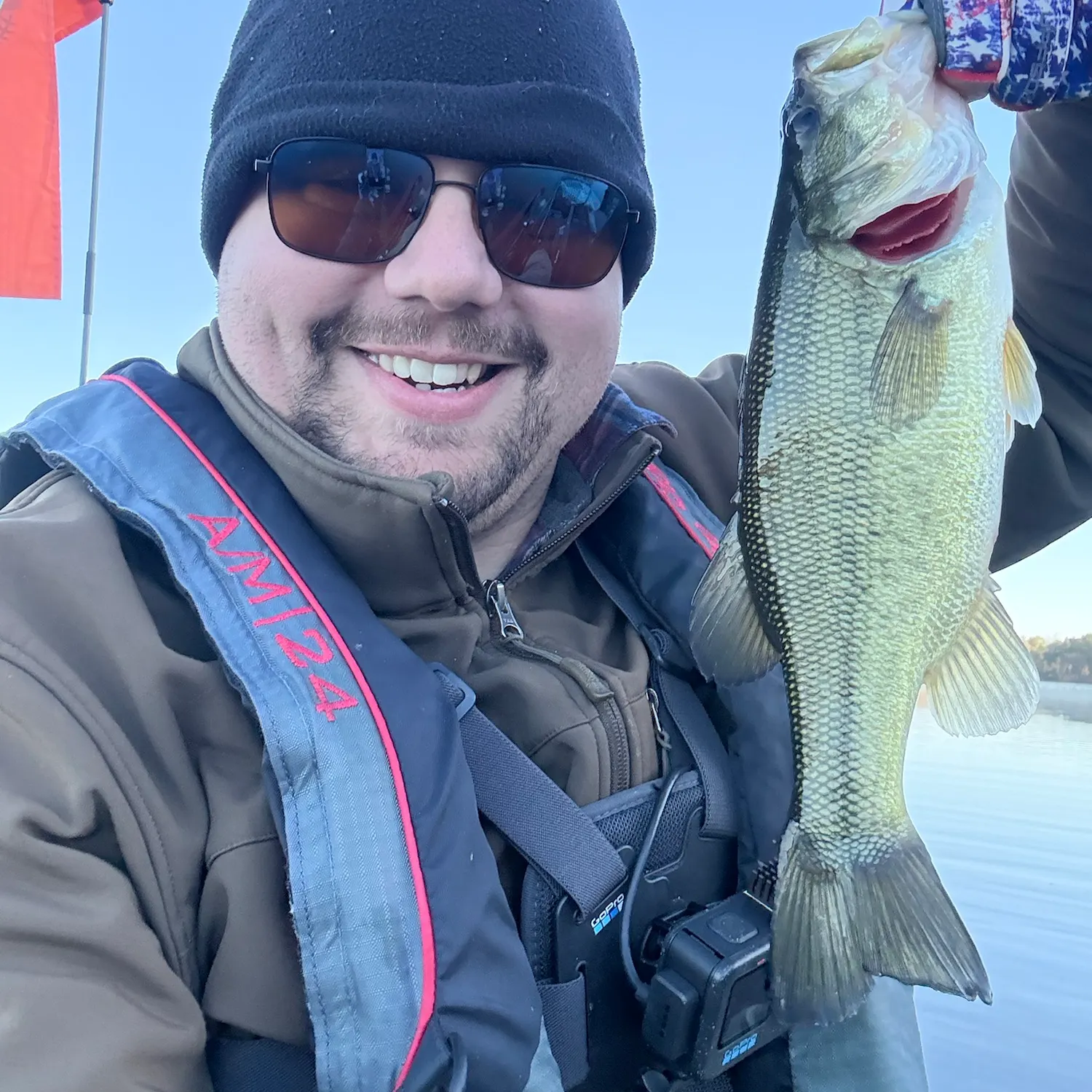 Largemouth bass caught on Fishbrain