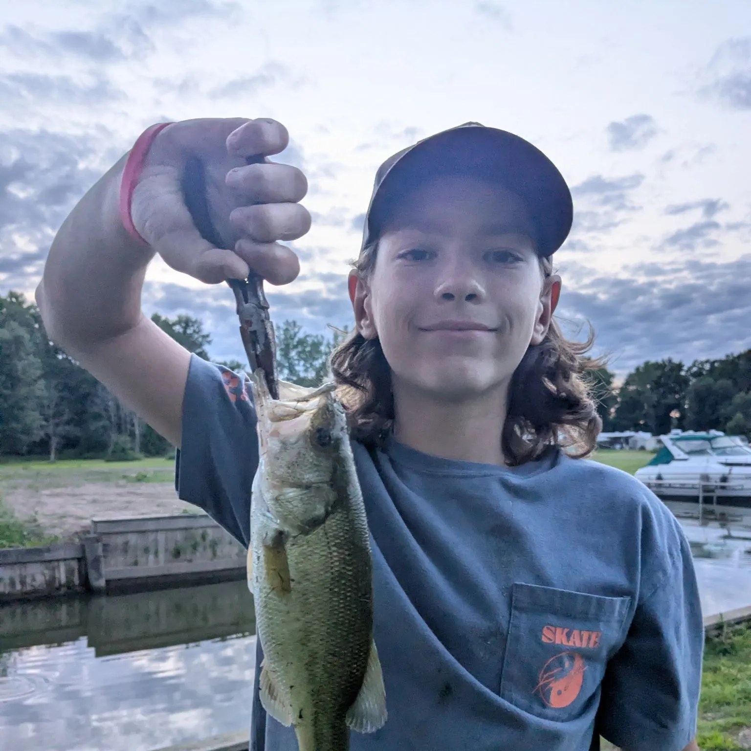 Largemouth bass caught on Fishbrain