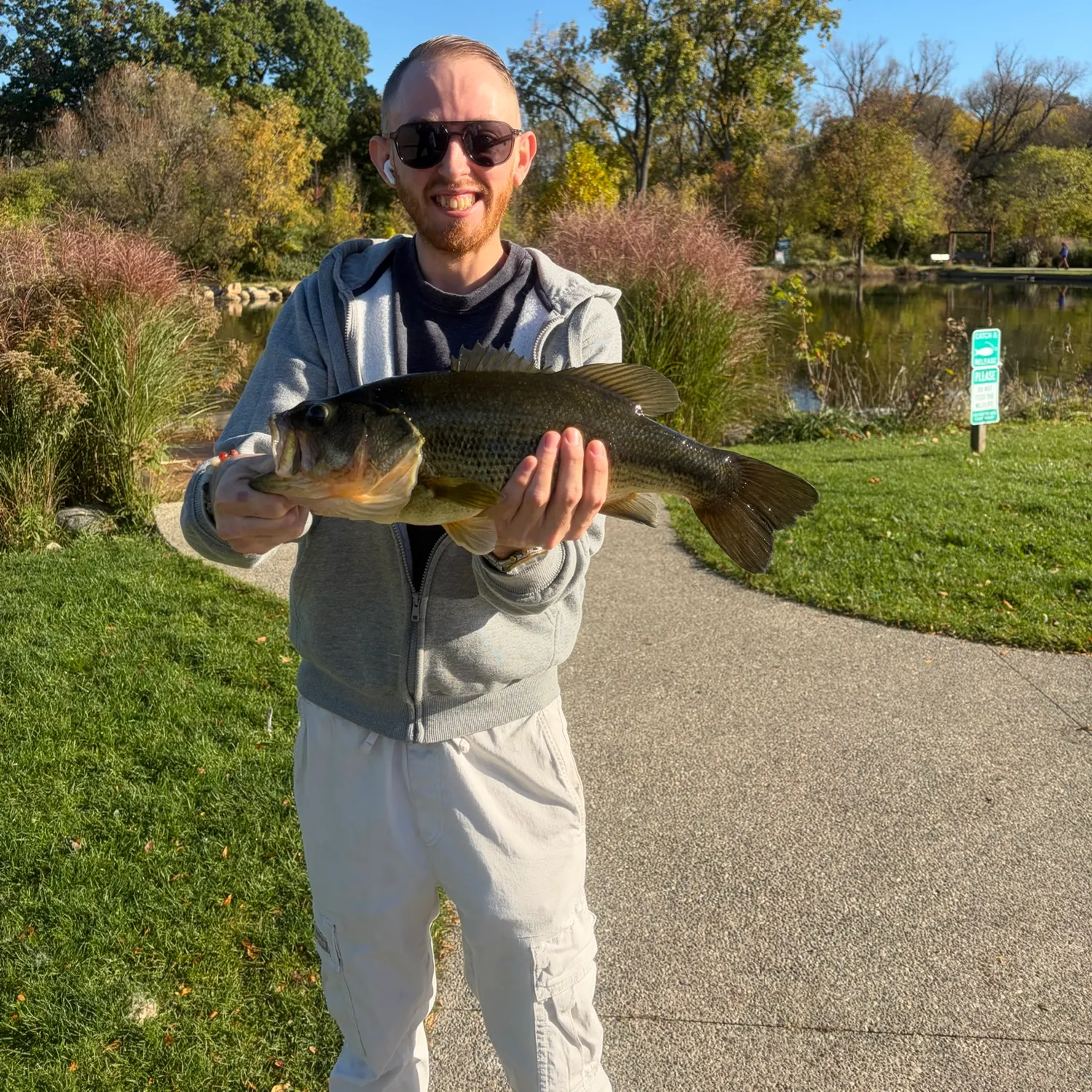 Largemouth bass caught on Fishbrain