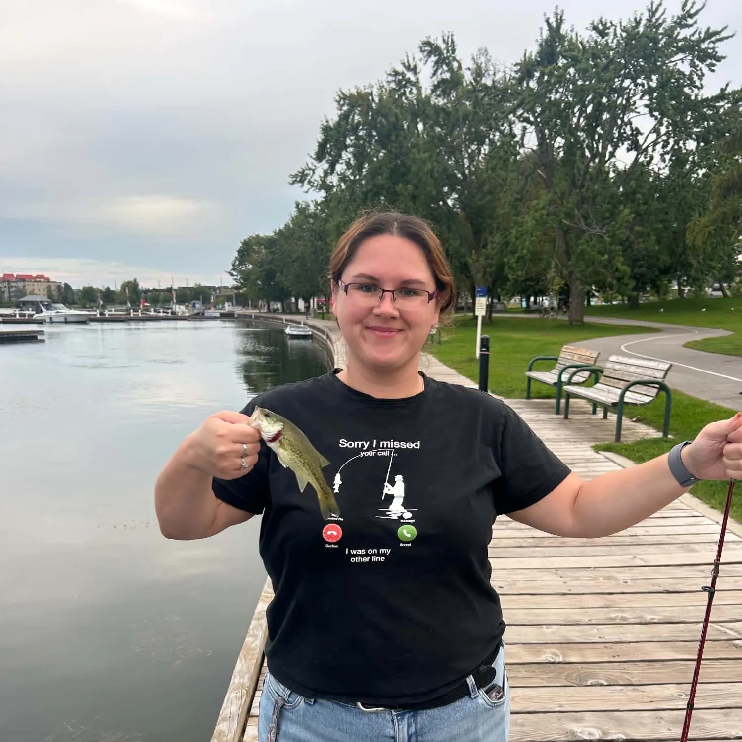 Largemouth bass caught on Fishbrain