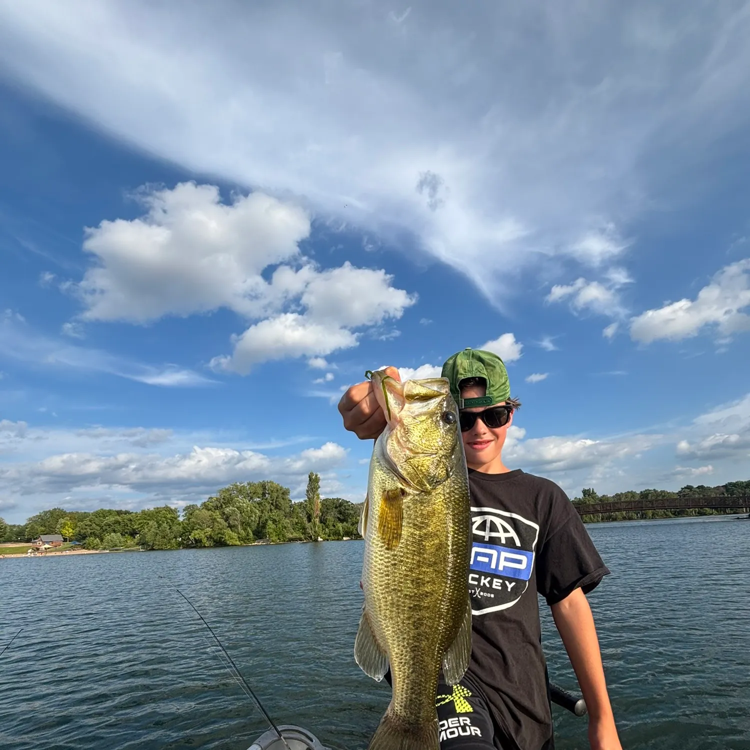Largemouth bass caught on Fishbrain