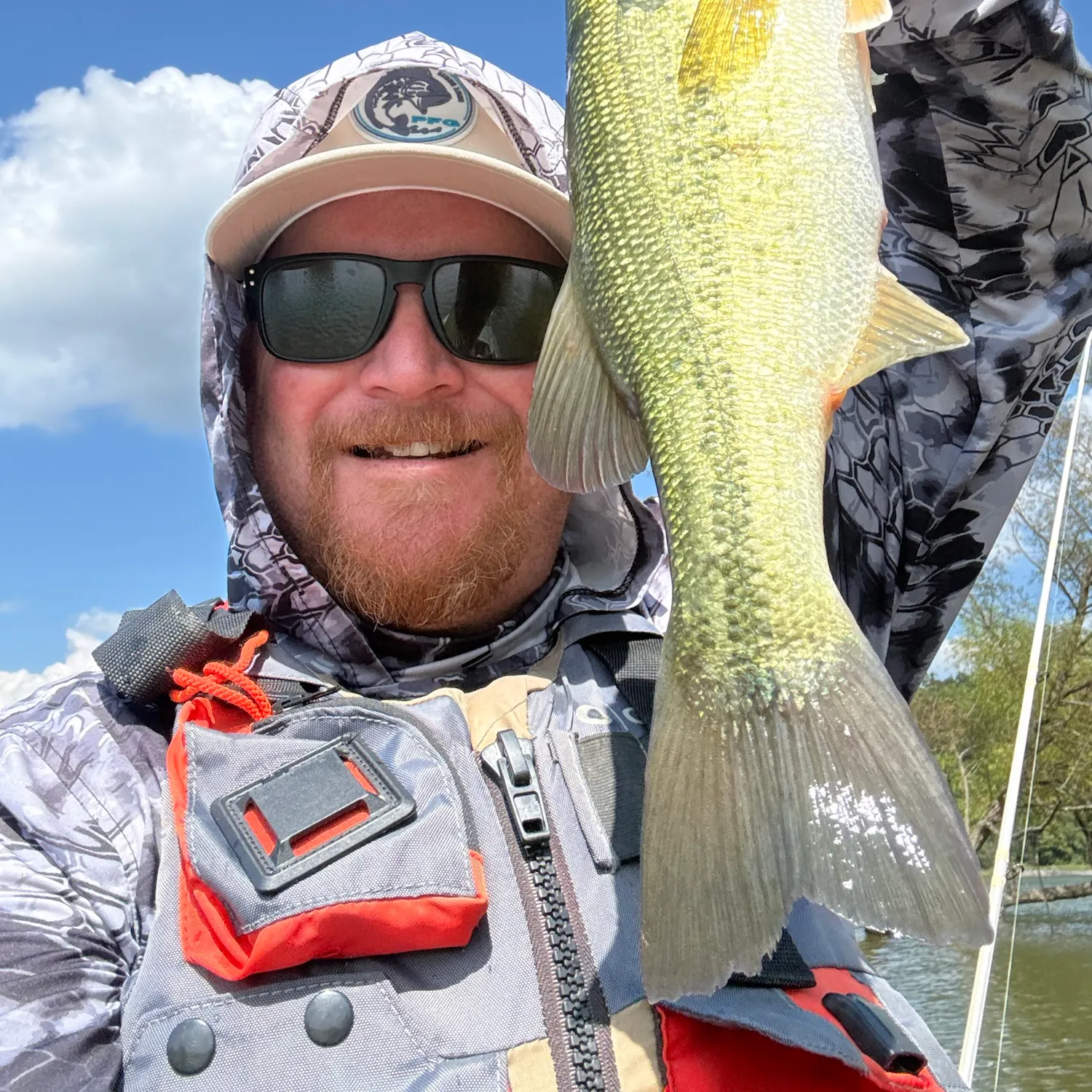 Largemouth bass caught on Fishbrain