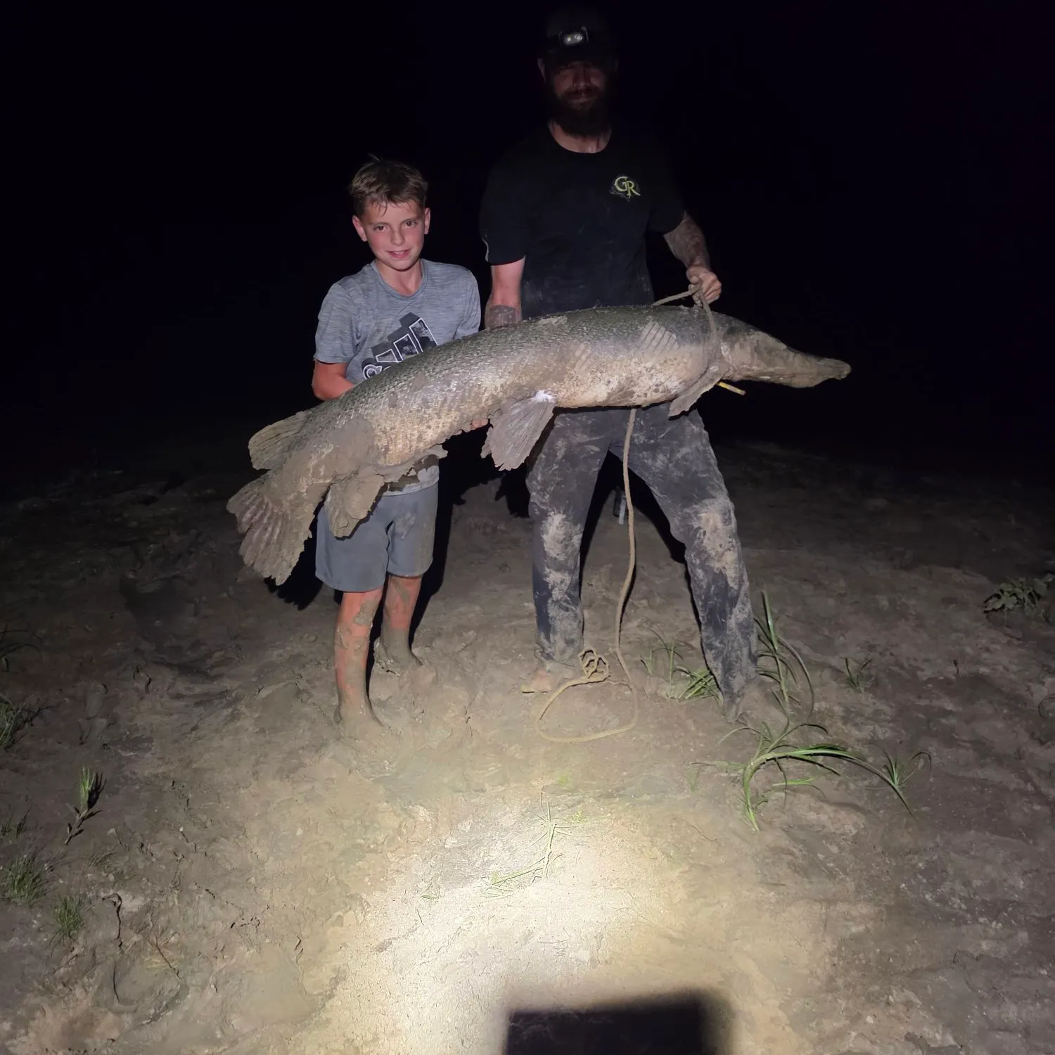 Alligator gar caught on Fishbrain