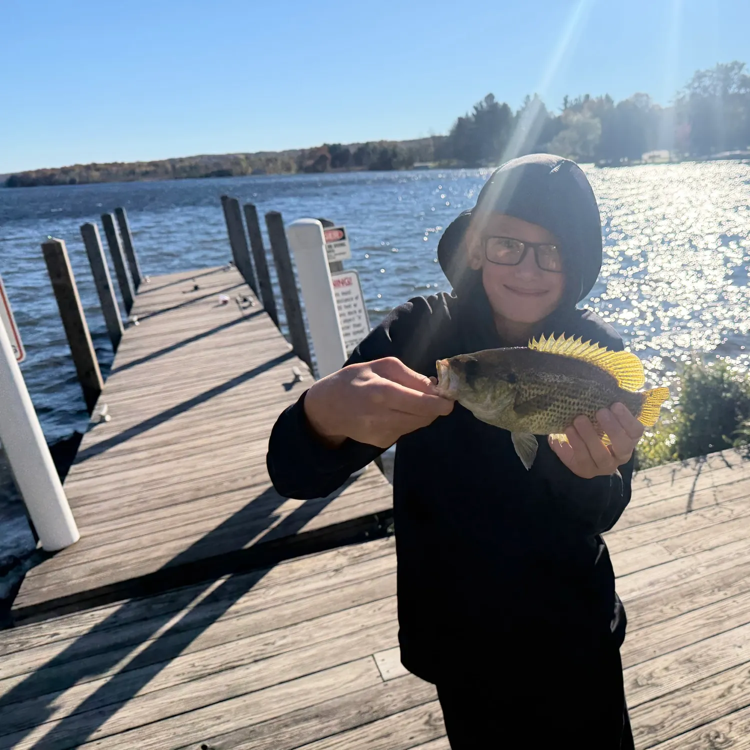 Rock bass caught on Fishbrain