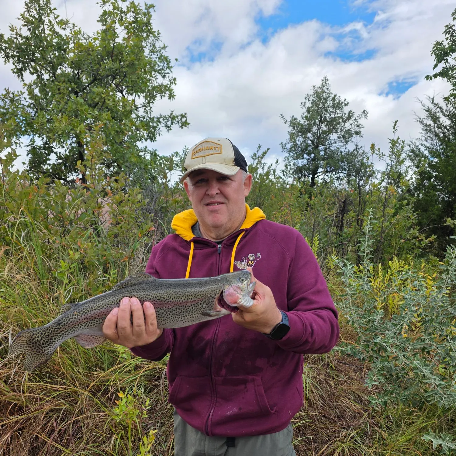 Rainbow trout caught on Fishbrain