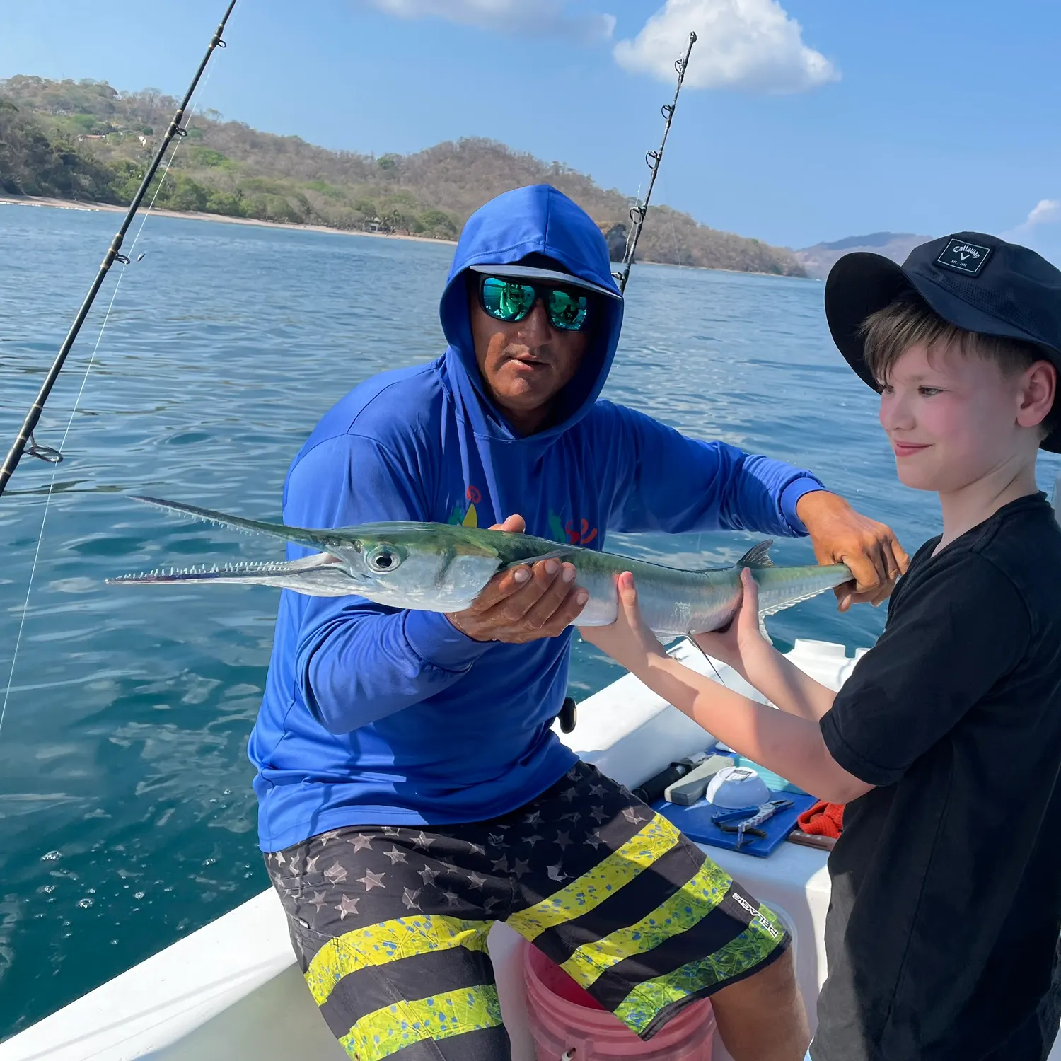 Flat needlefish caught on Fishbrain