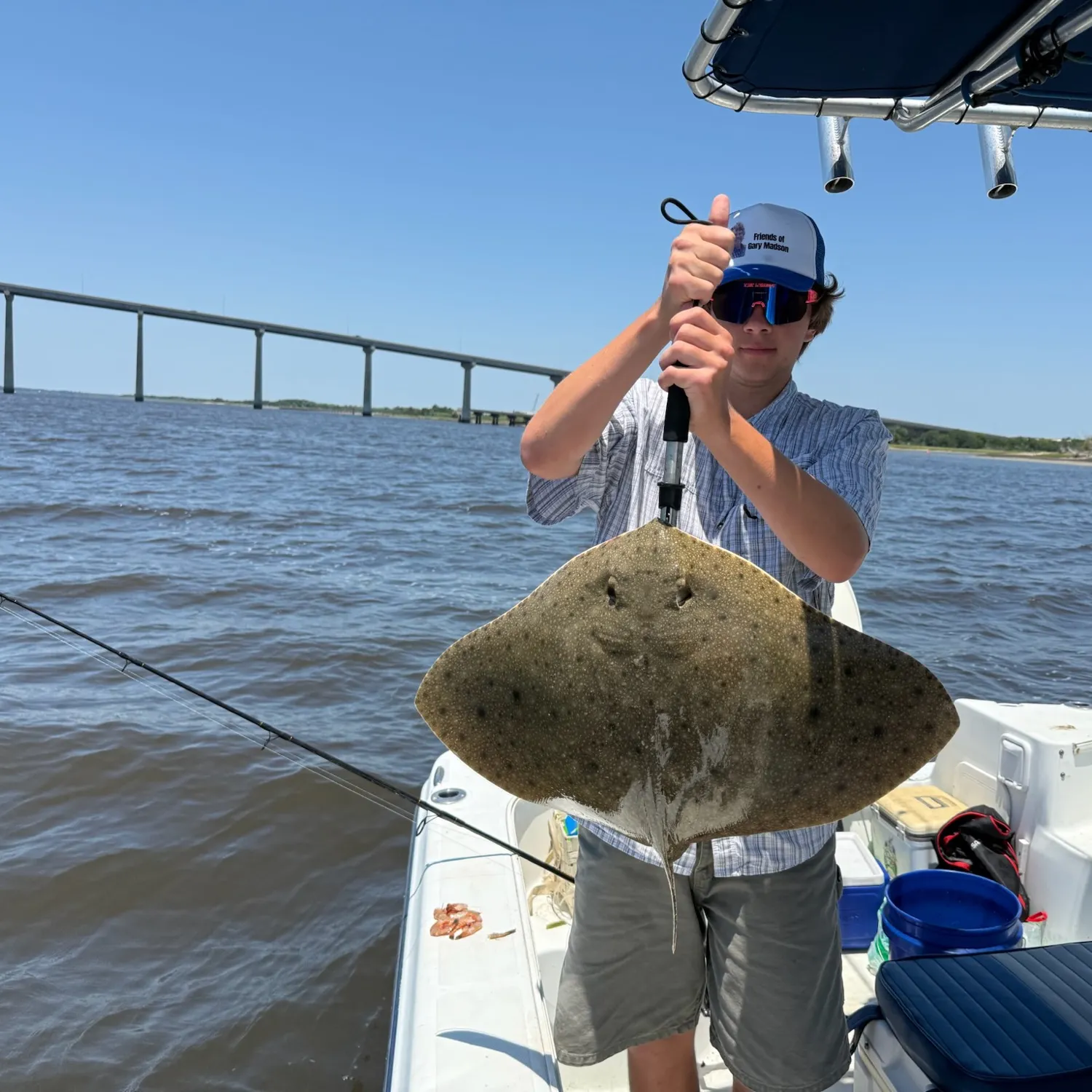 The most recent Backwater butterfly ray catches on Fishbrain