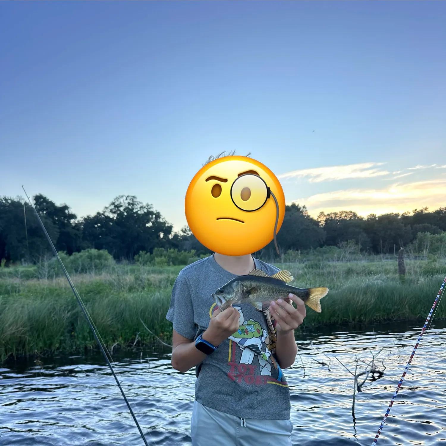 Largemouth bass caught on Fishbrain