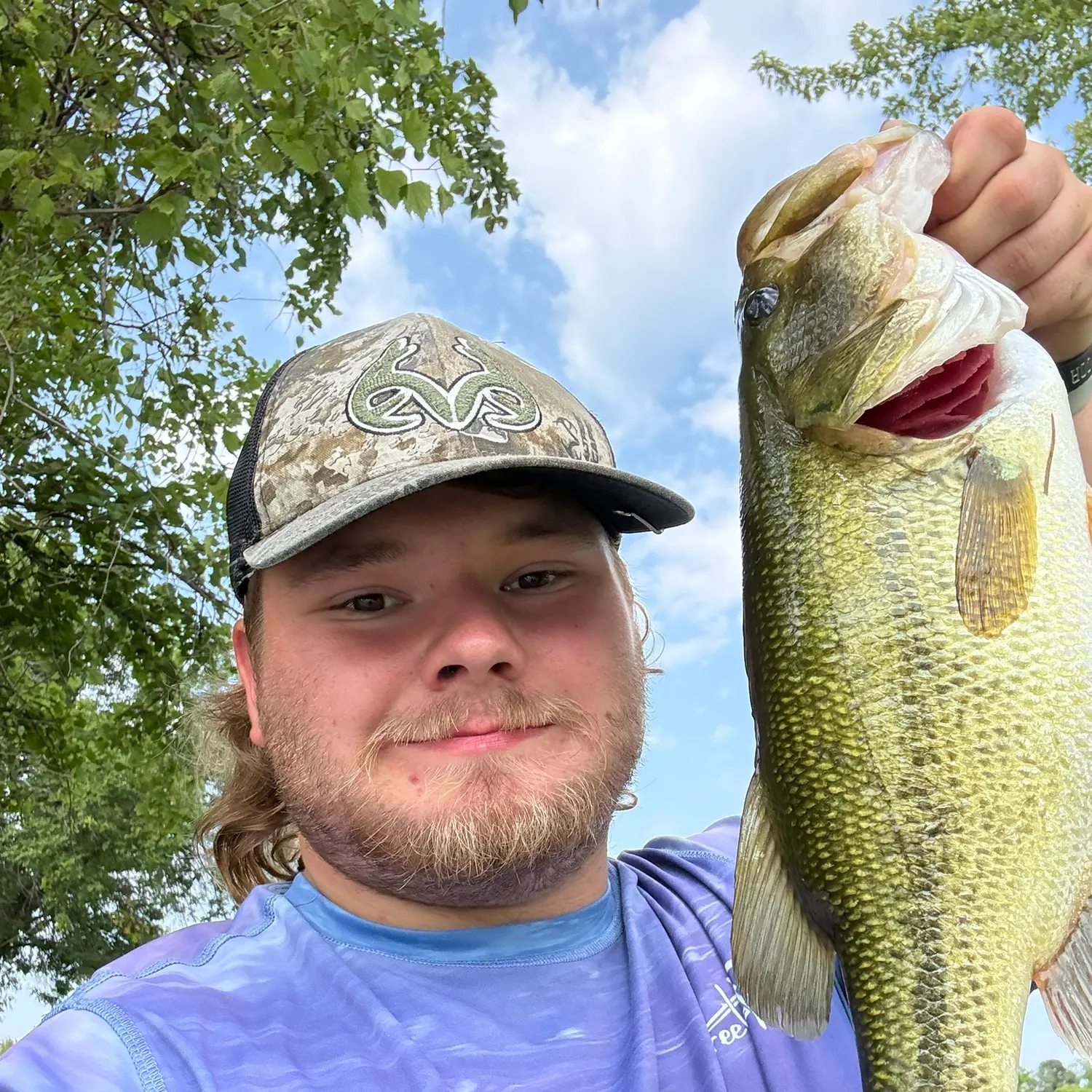 Largemouth bass caught on Fishbrain