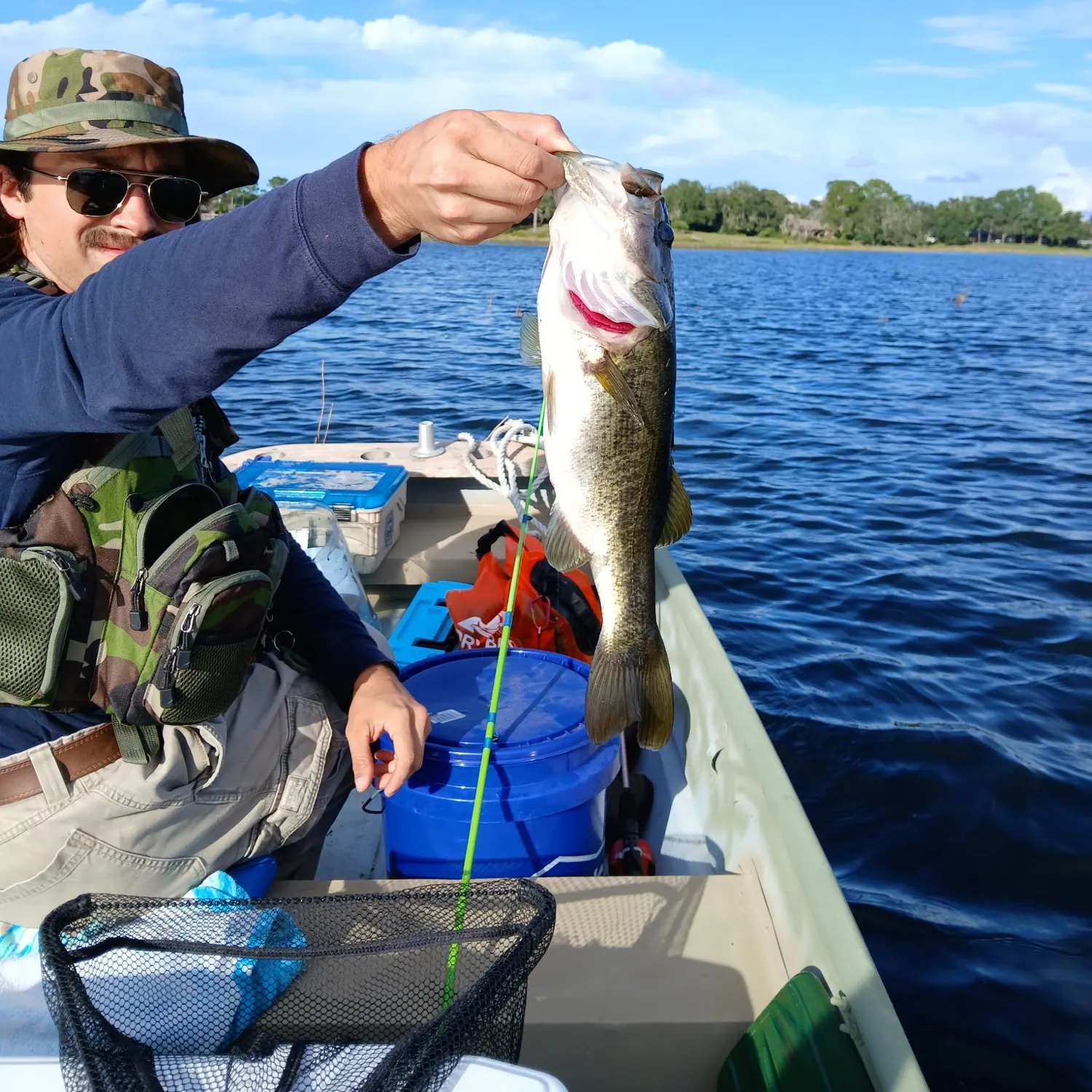 Largemouth bass caught on Fishbrain