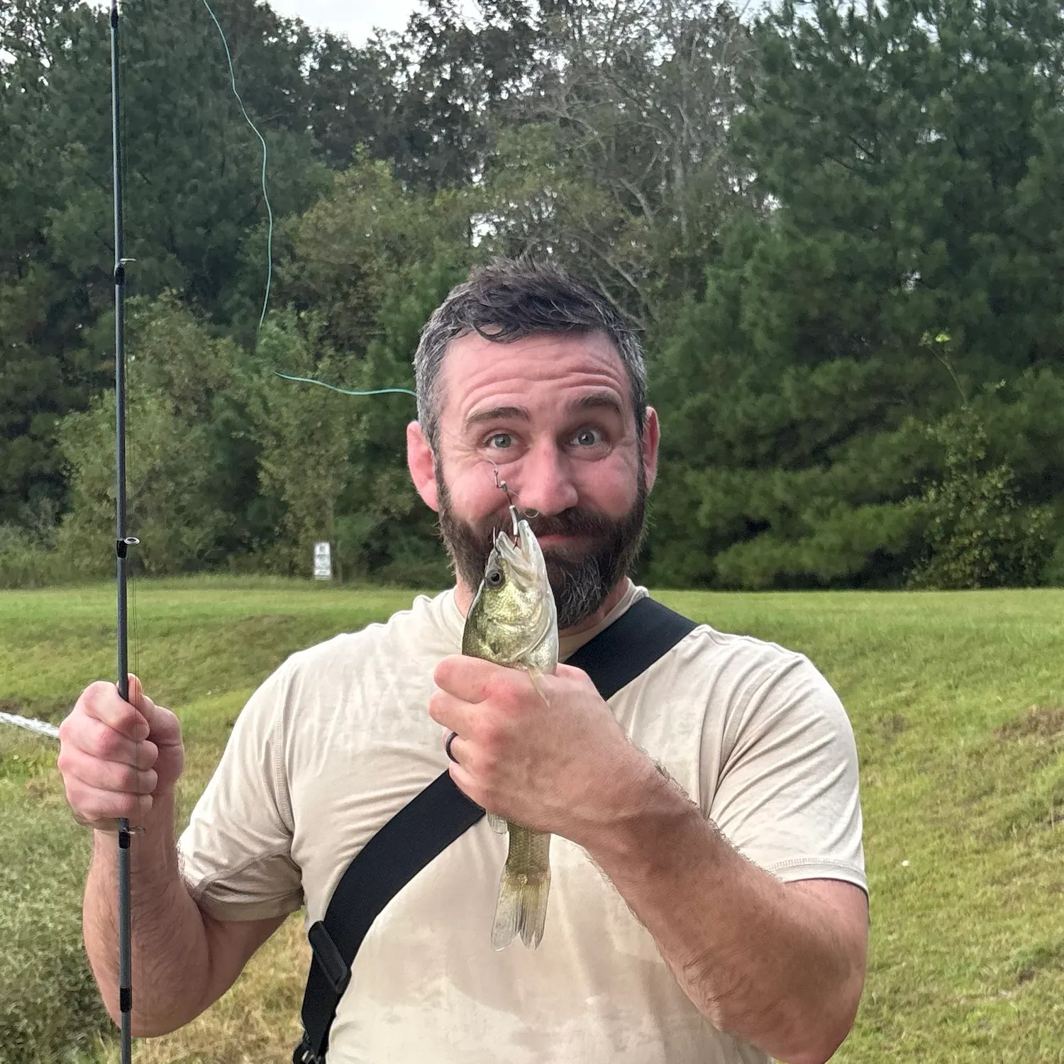 Largemouth bass caught on Fishbrain