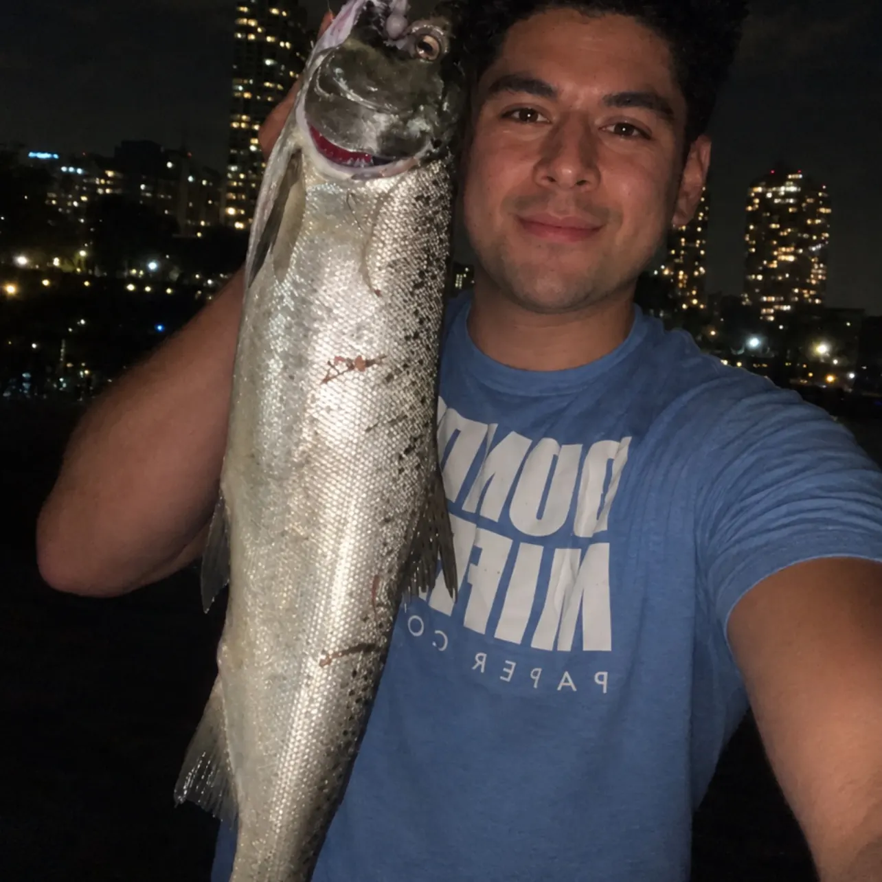 Coho salmon caught on Fishbrain