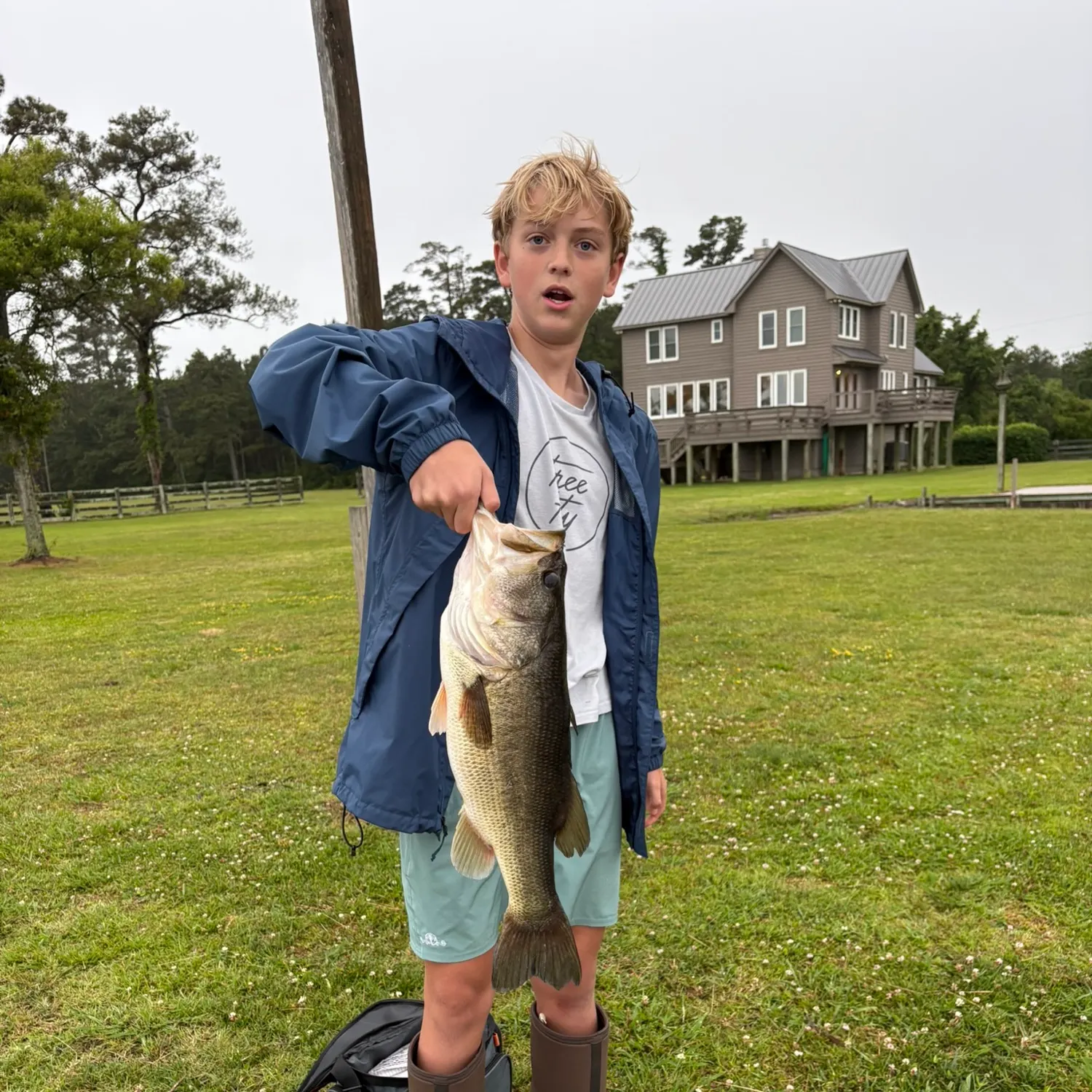 Largemouth bass caught on Fishbrain