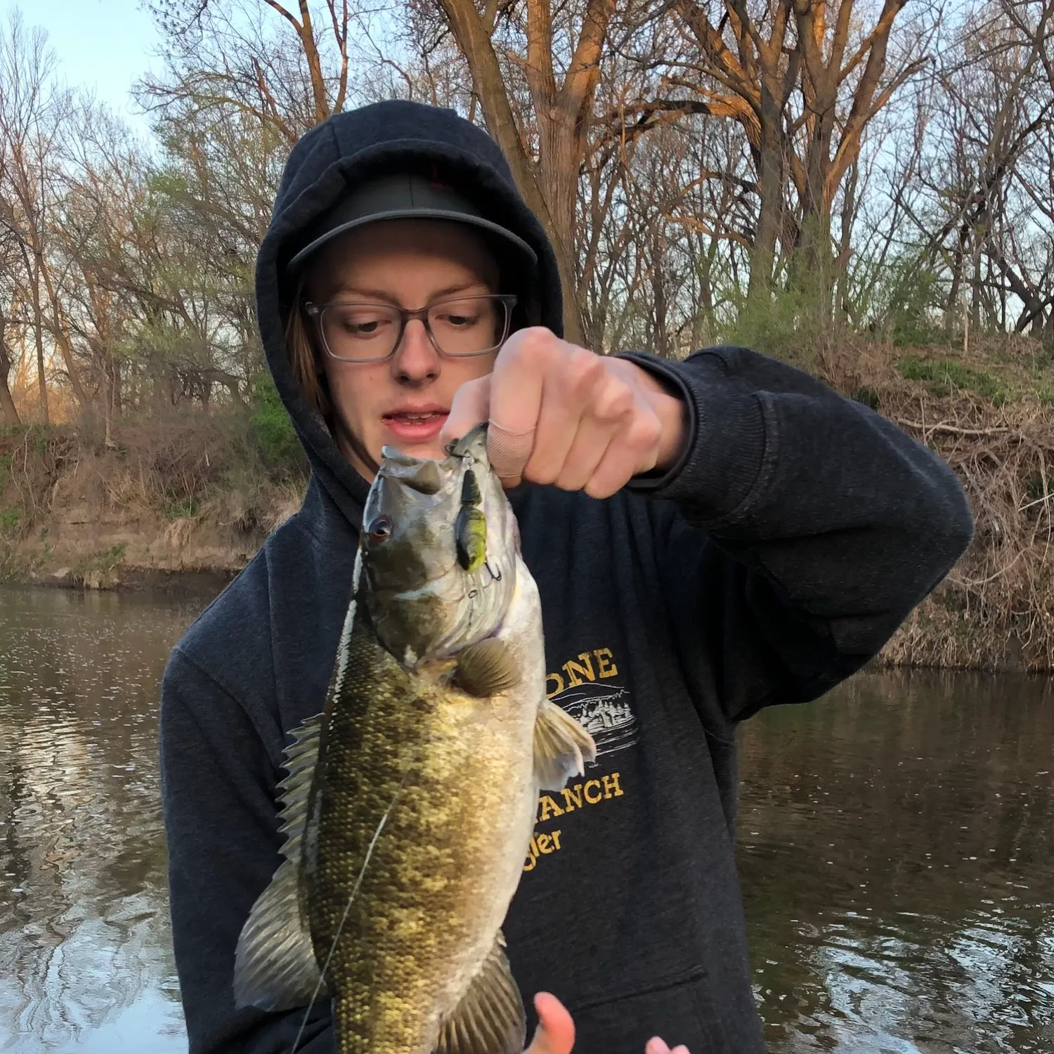 Smallmouth bass caught on Fishbrain
