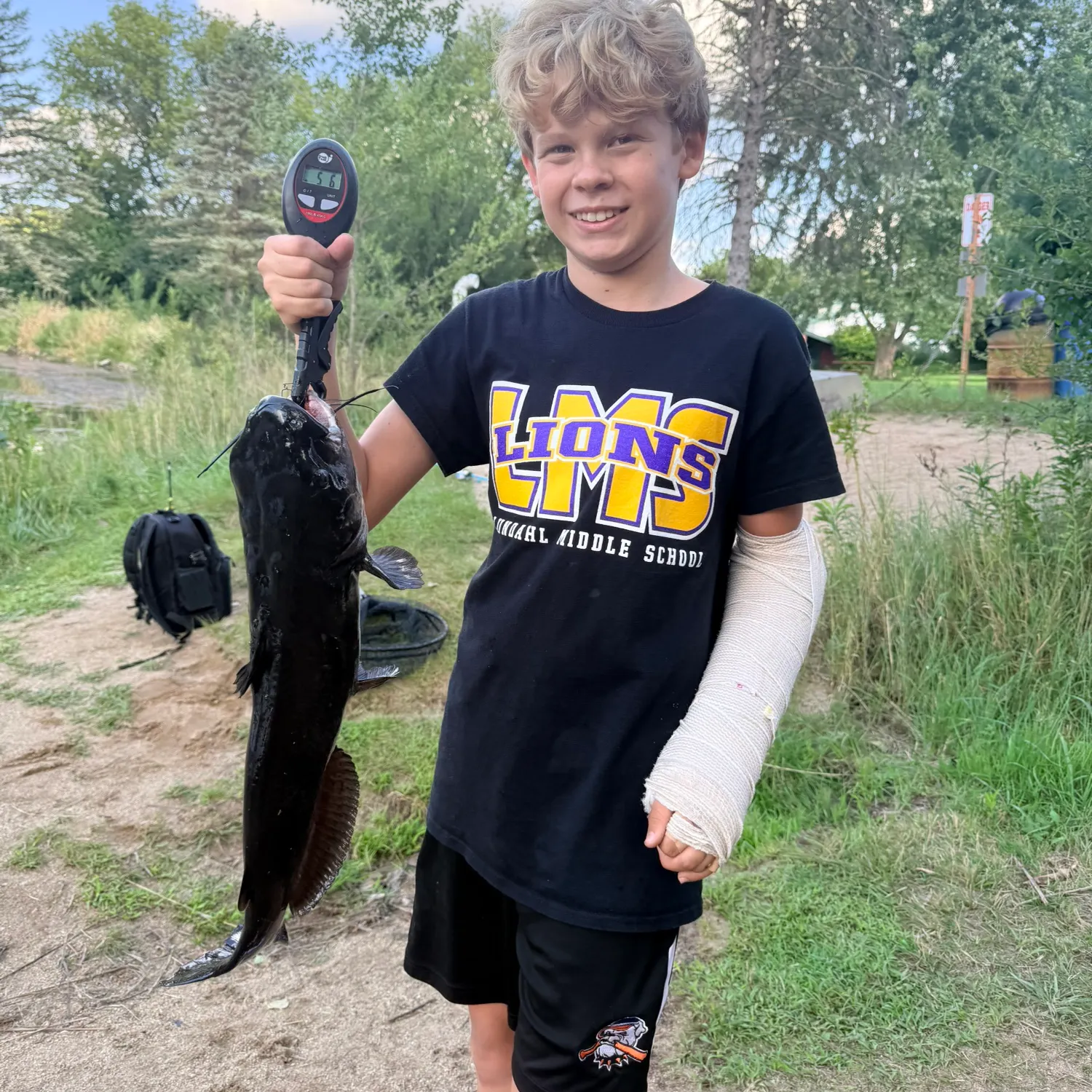 Channel catfish caught on Fishbrain