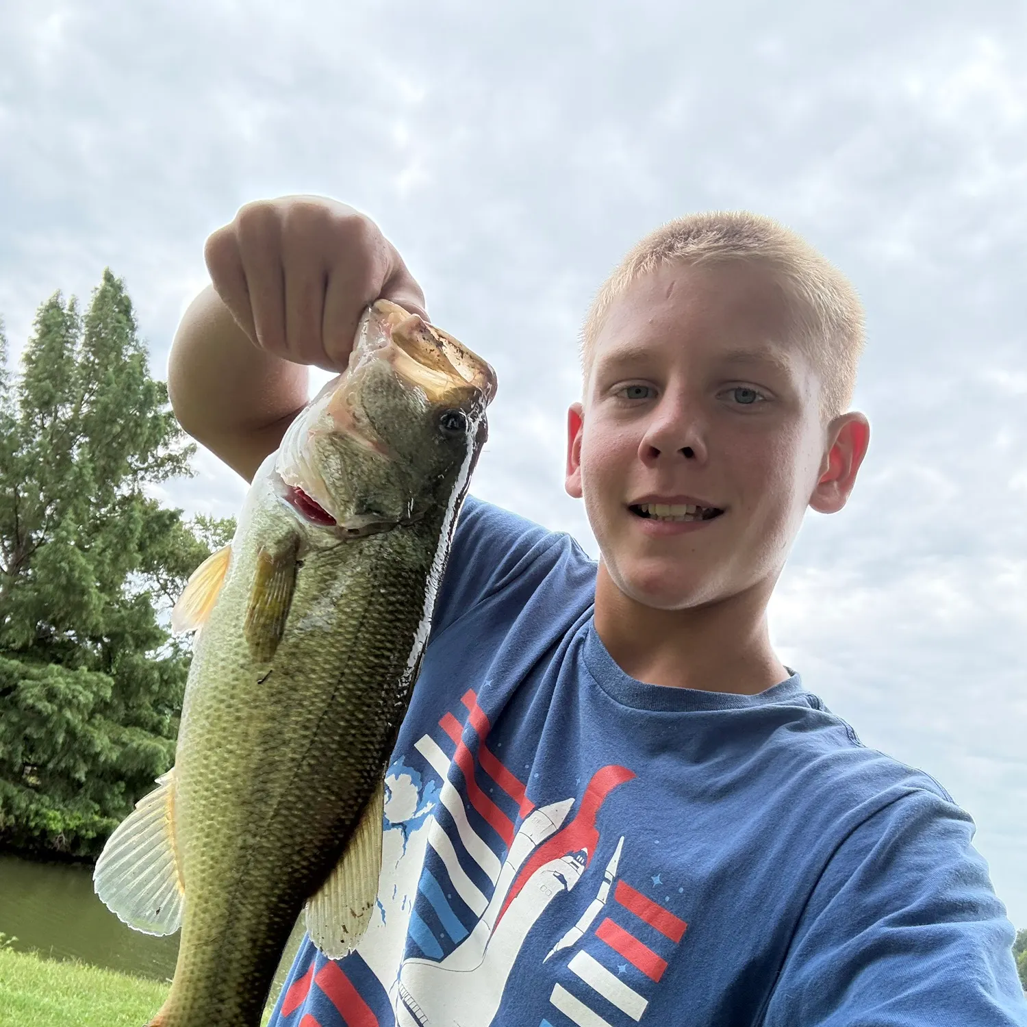 Largemouth bass caught on Fishbrain