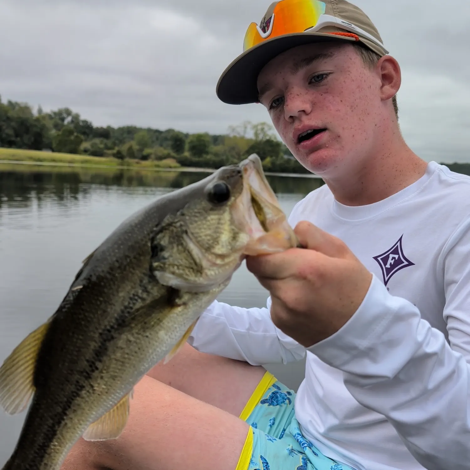Largemouth bass caught on Fishbrain