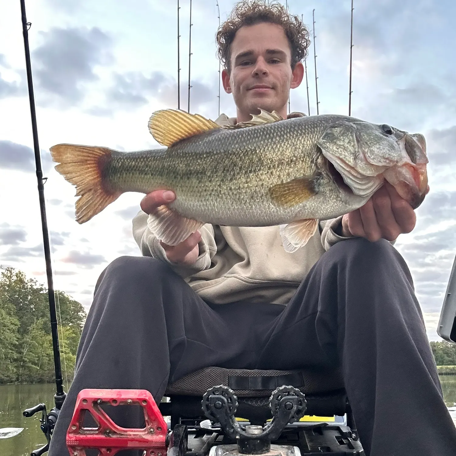 Largemouth bass caught on Fishbrain