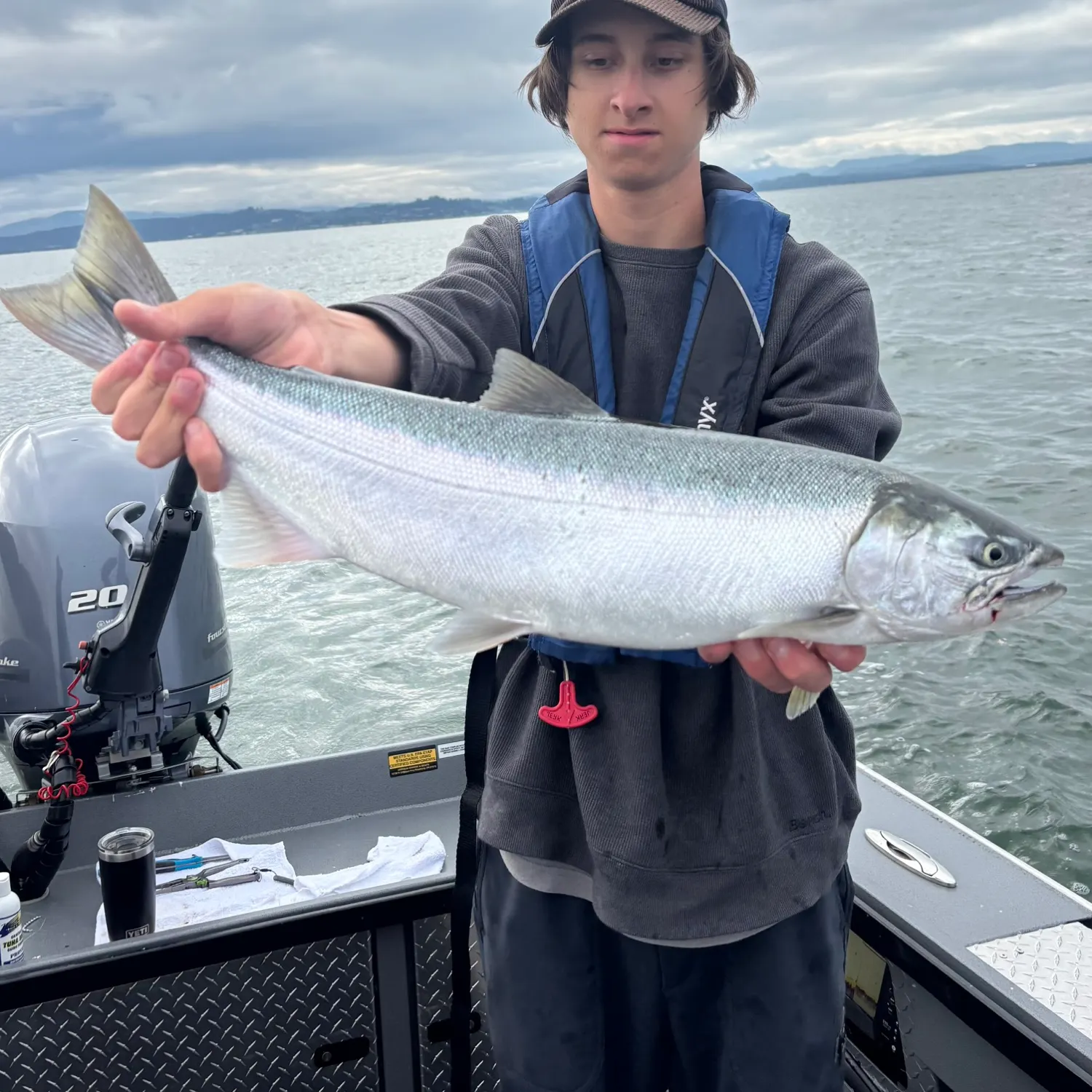 Coho salmon caught on Fishbrain