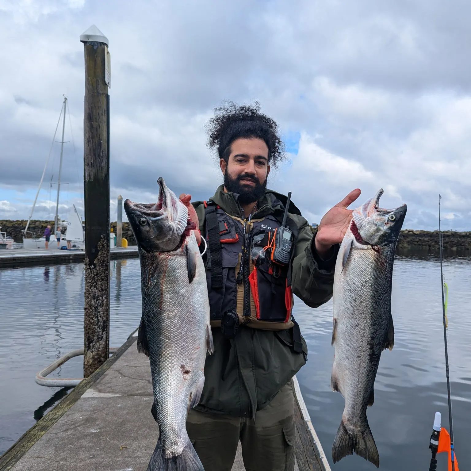 Coho salmon caught on Fishbrain