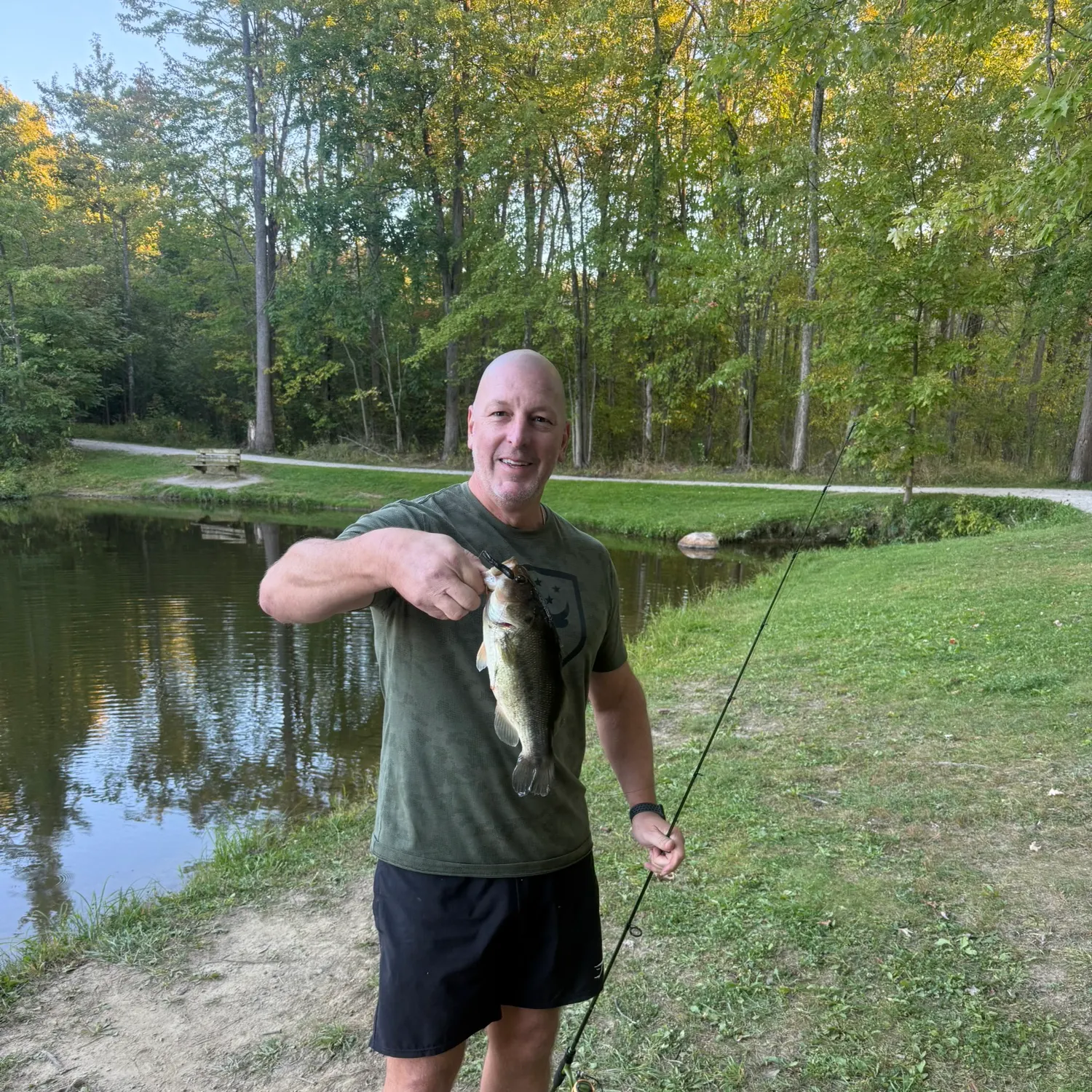 Largemouth bass caught on Fishbrain