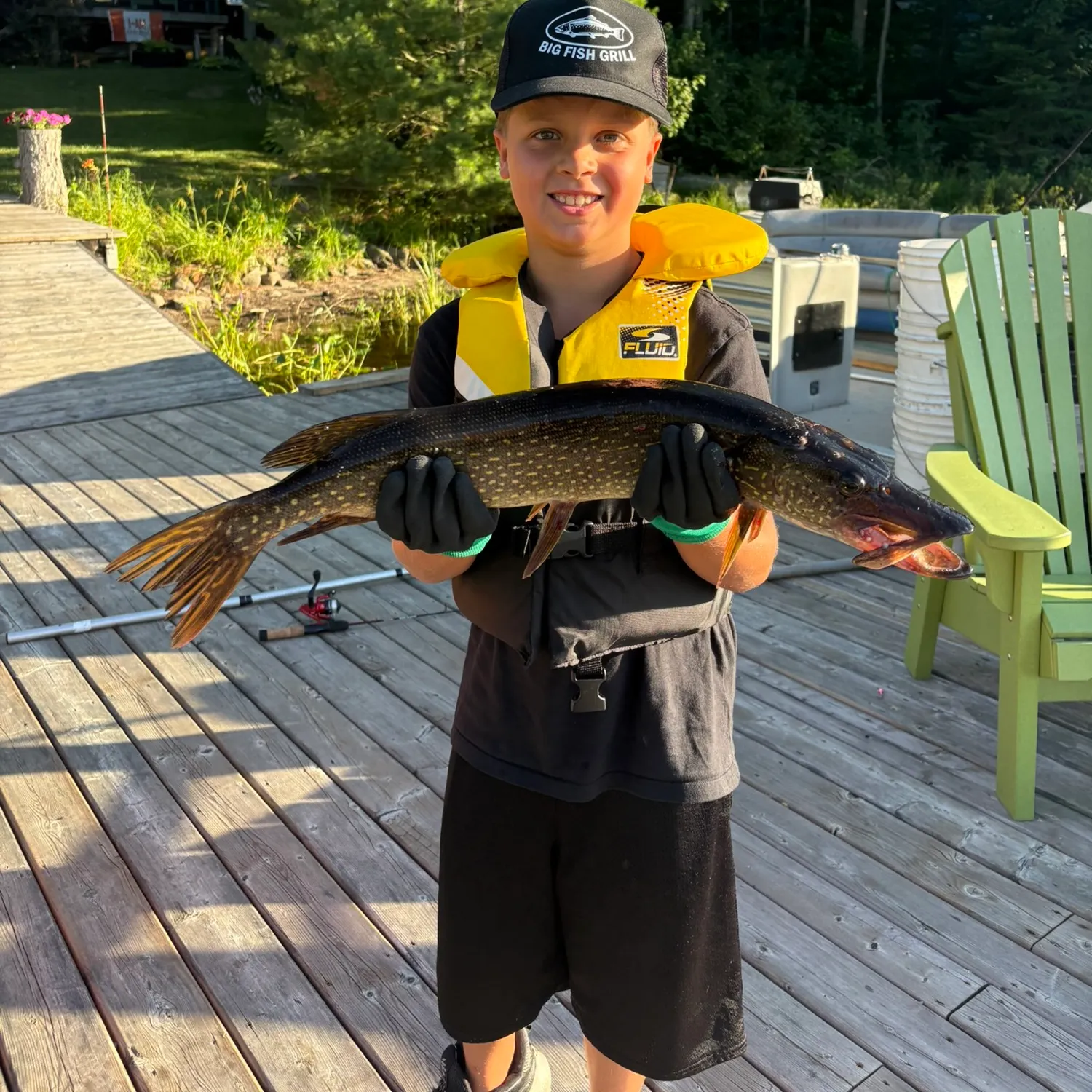 Northern pike caught on Fishbrain