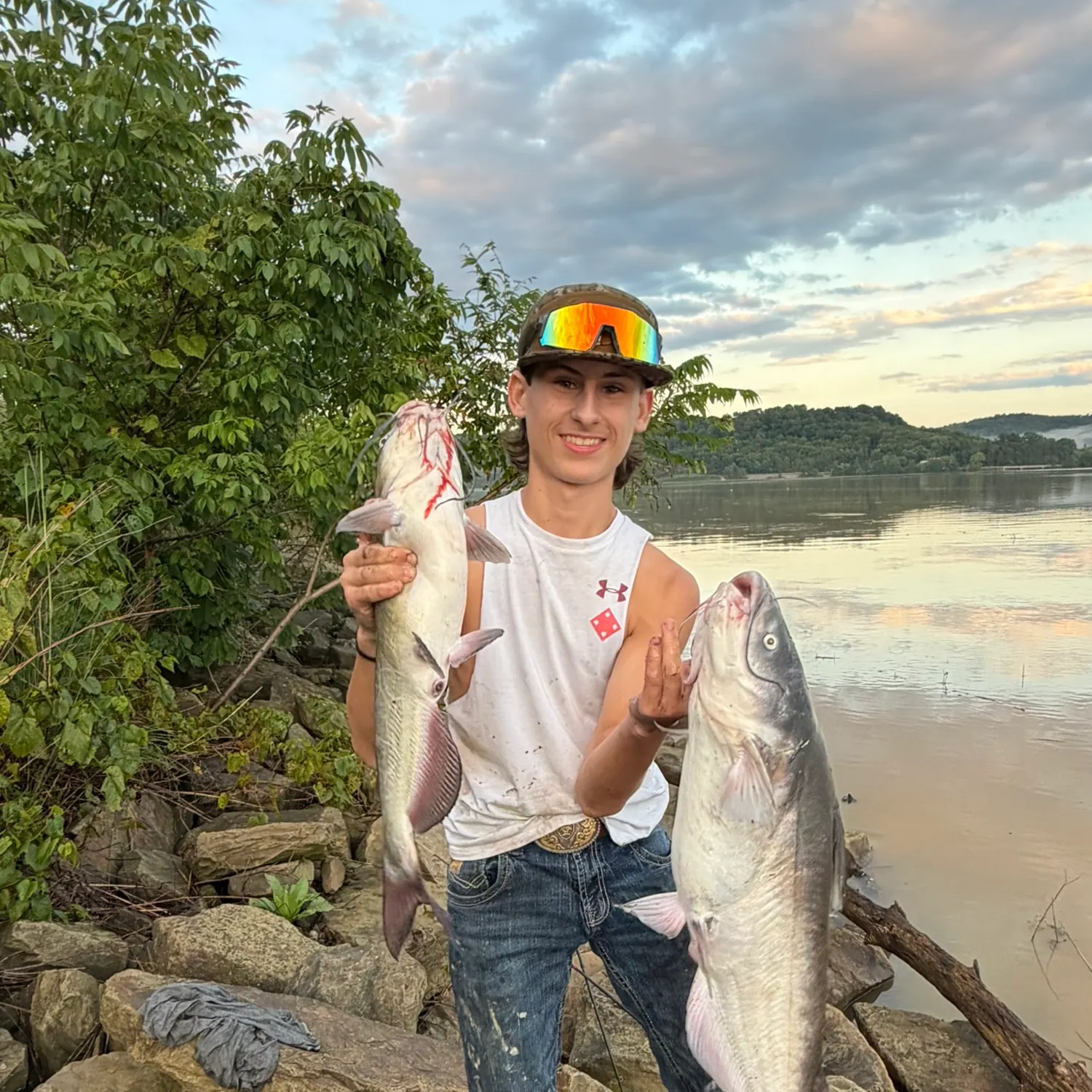 Blue catfish caught on Fishbrain
