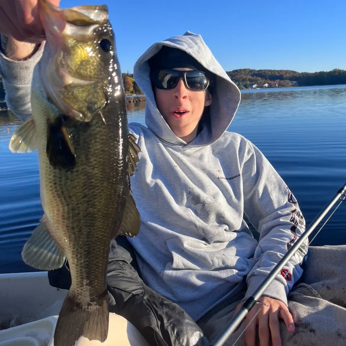 Largemouth bass caught on Fishbrain