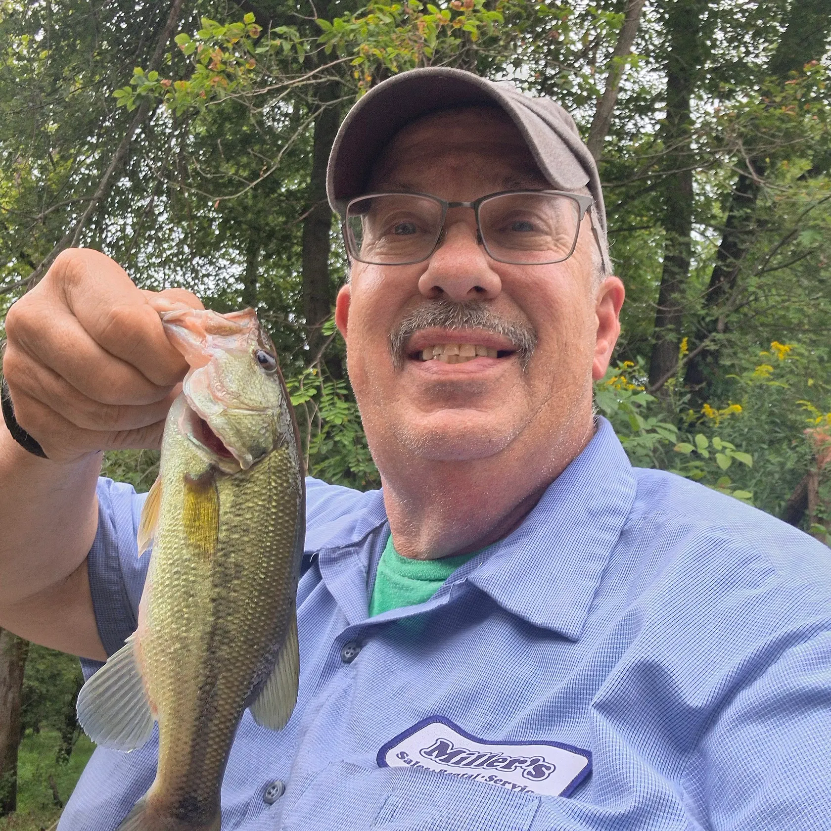 Largemouth bass caught on Fishbrain