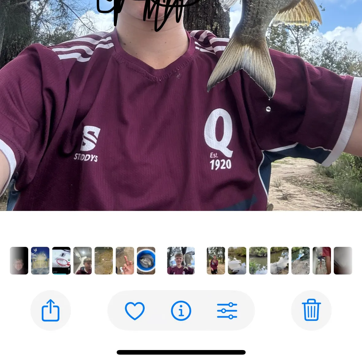 recently logged catches