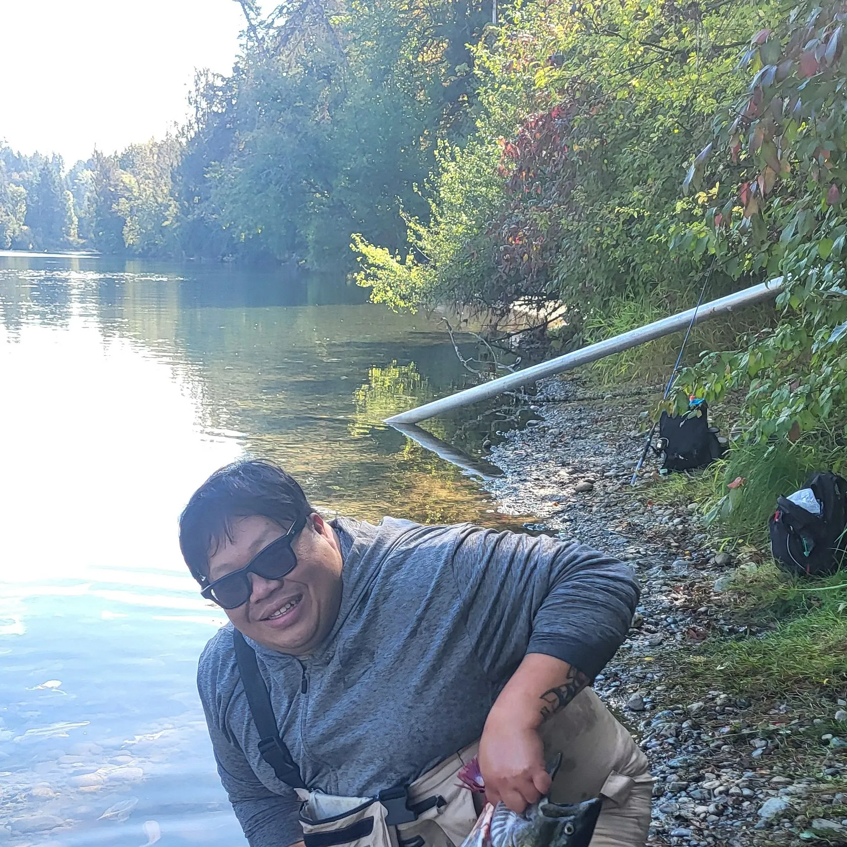 Chinook salmon caught on Fishbrain