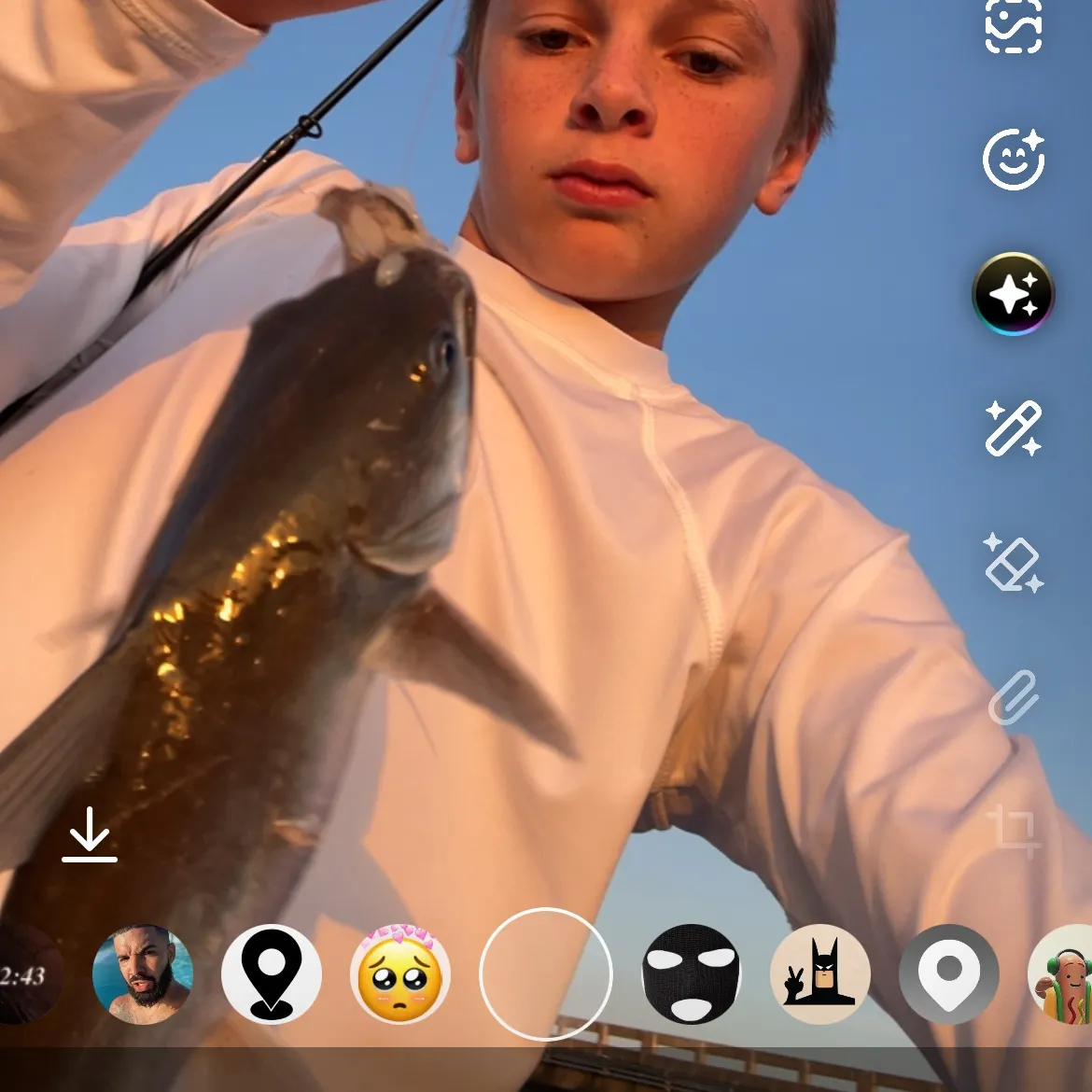 recently logged catches