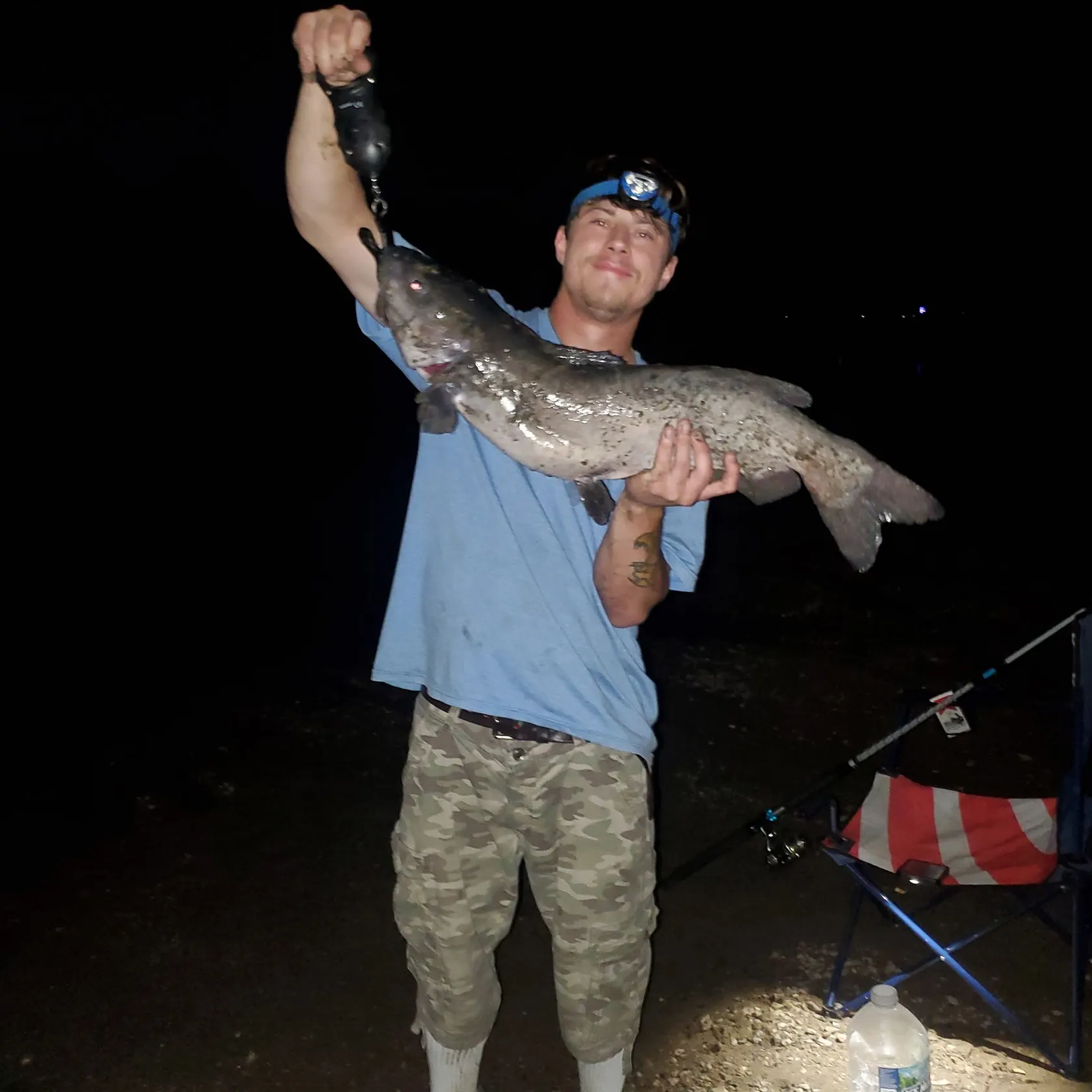 Channel catfish caught on Fishbrain