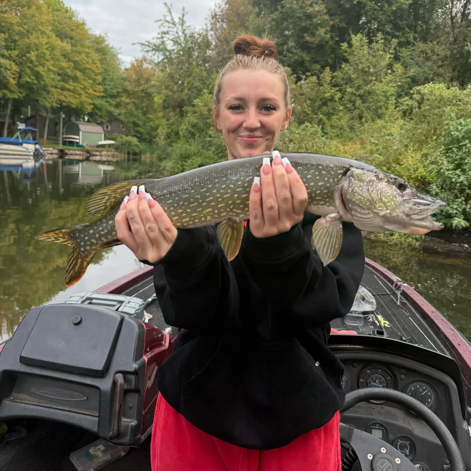 Northern pike caught on Fishbrain