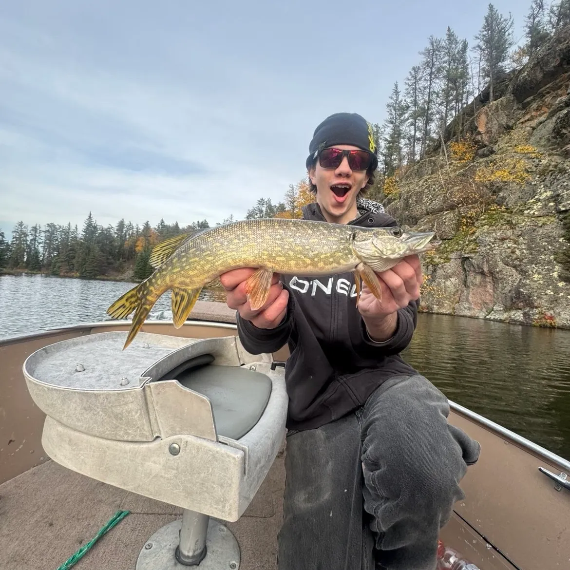 Northern pike caught on Fishbrain