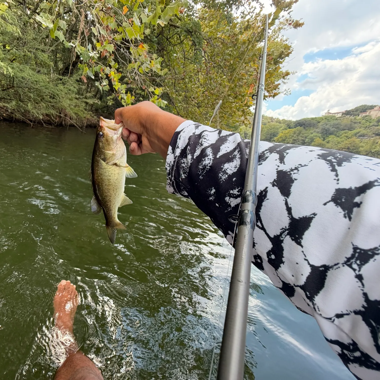Largemouth bass caught on Fishbrain