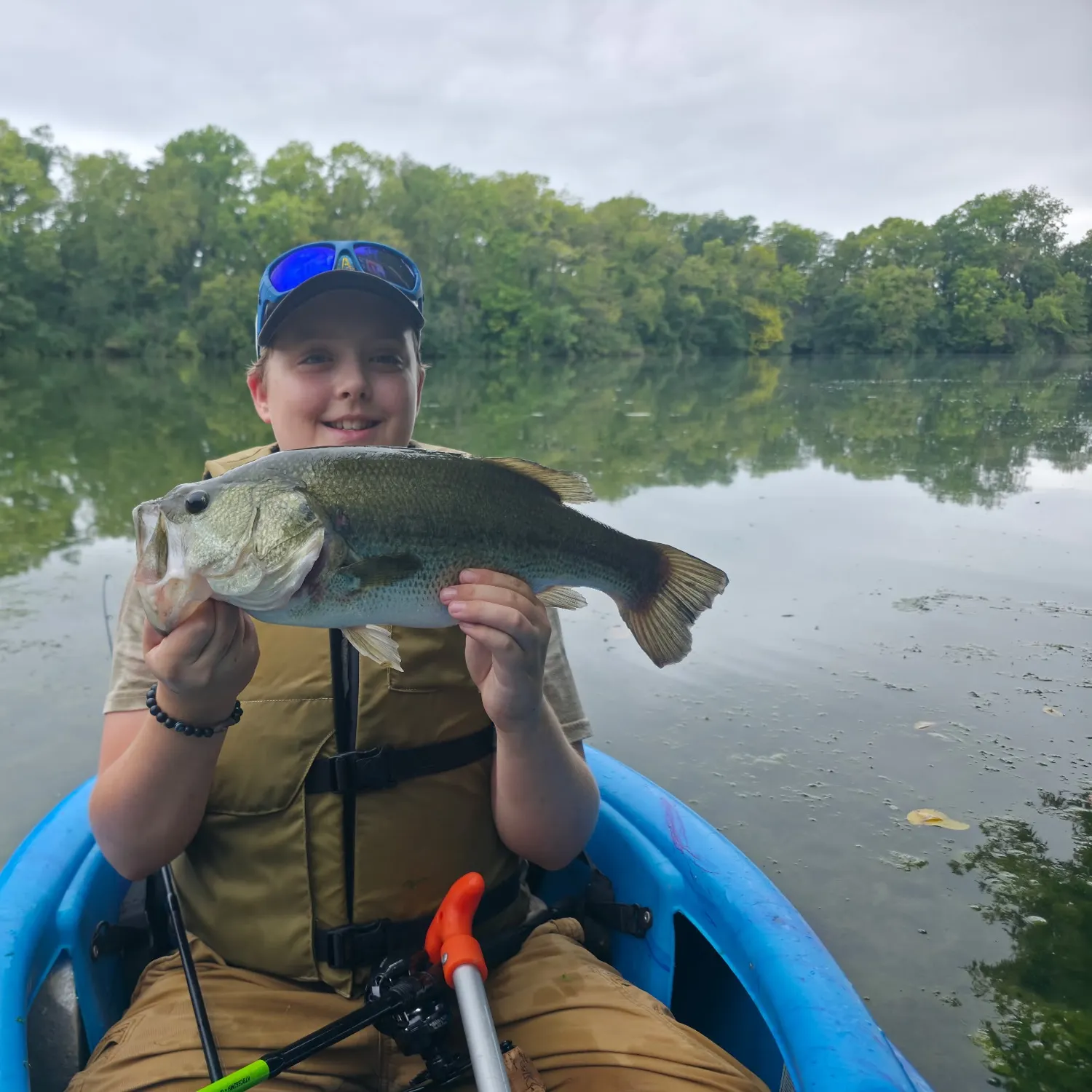 Largemouth bass caught on Fishbrain