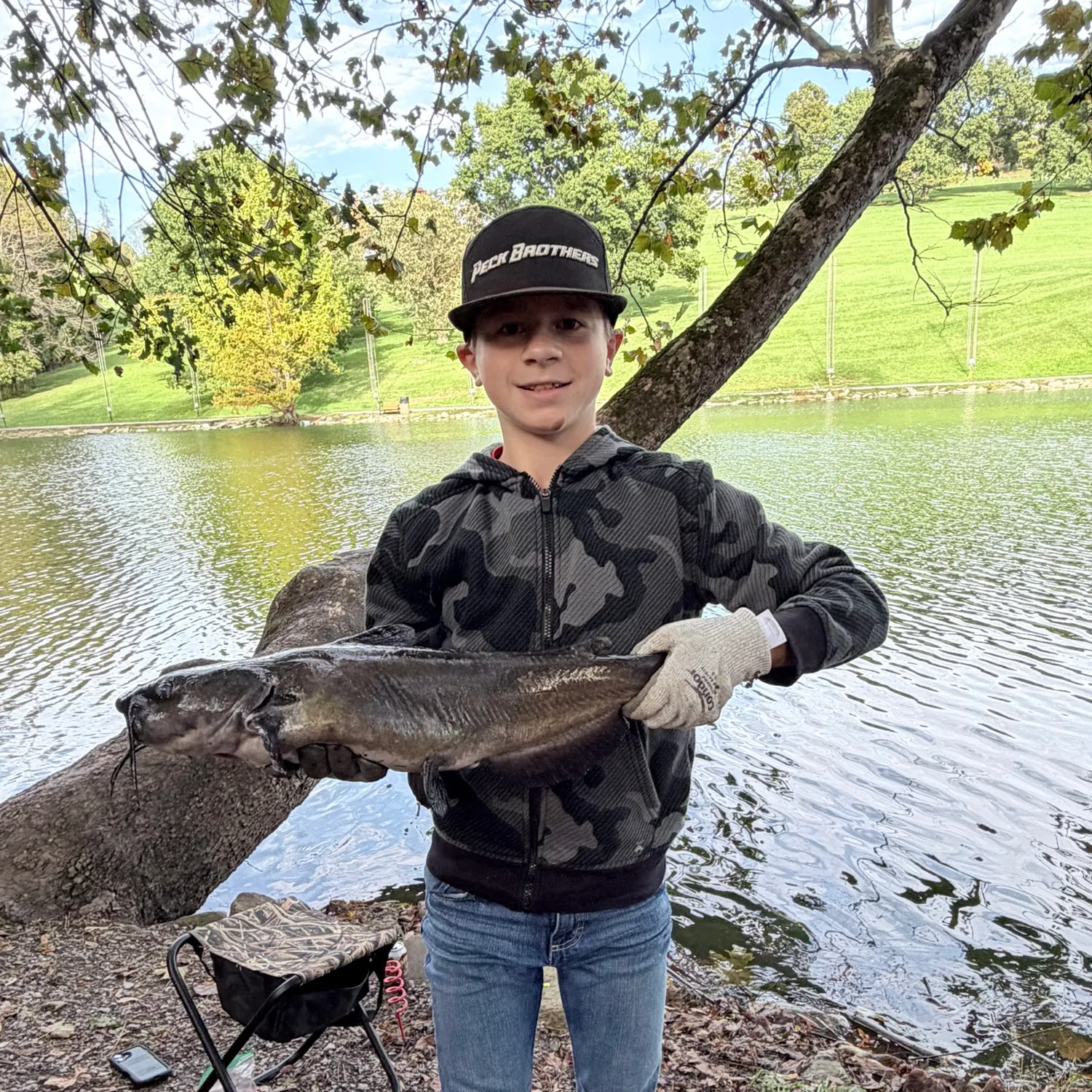 Channel catfish caught on Fishbrain