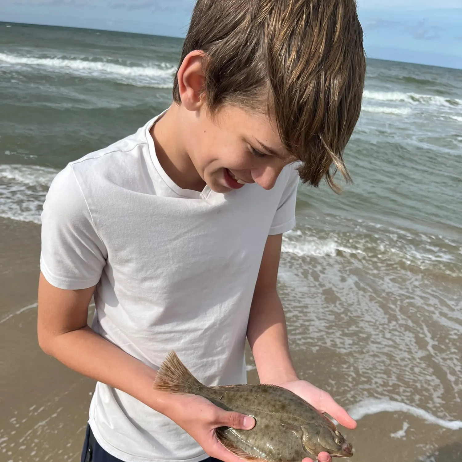 European flounder caught on Fishbrain