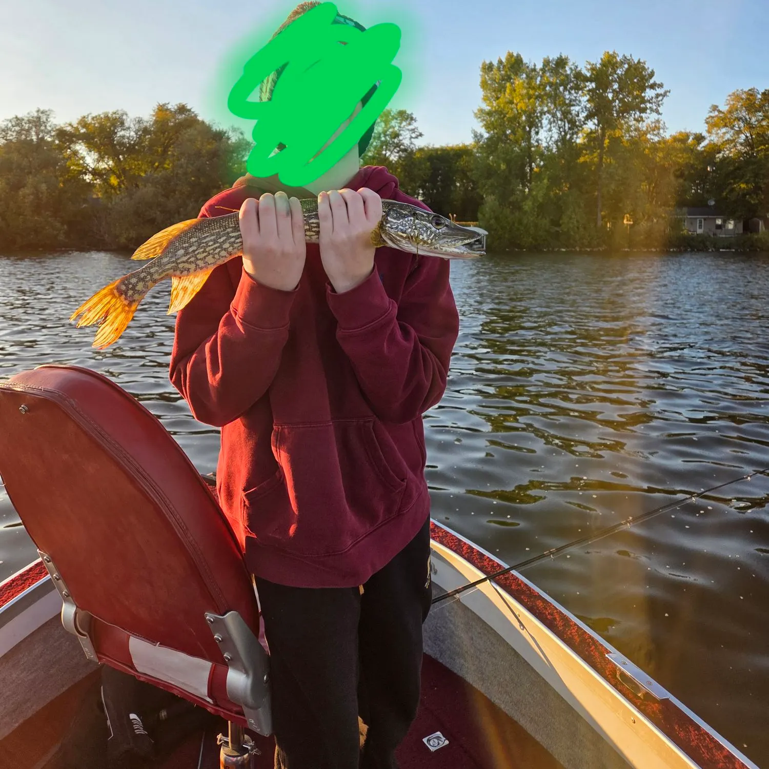 Northern pike caught on Fishbrain