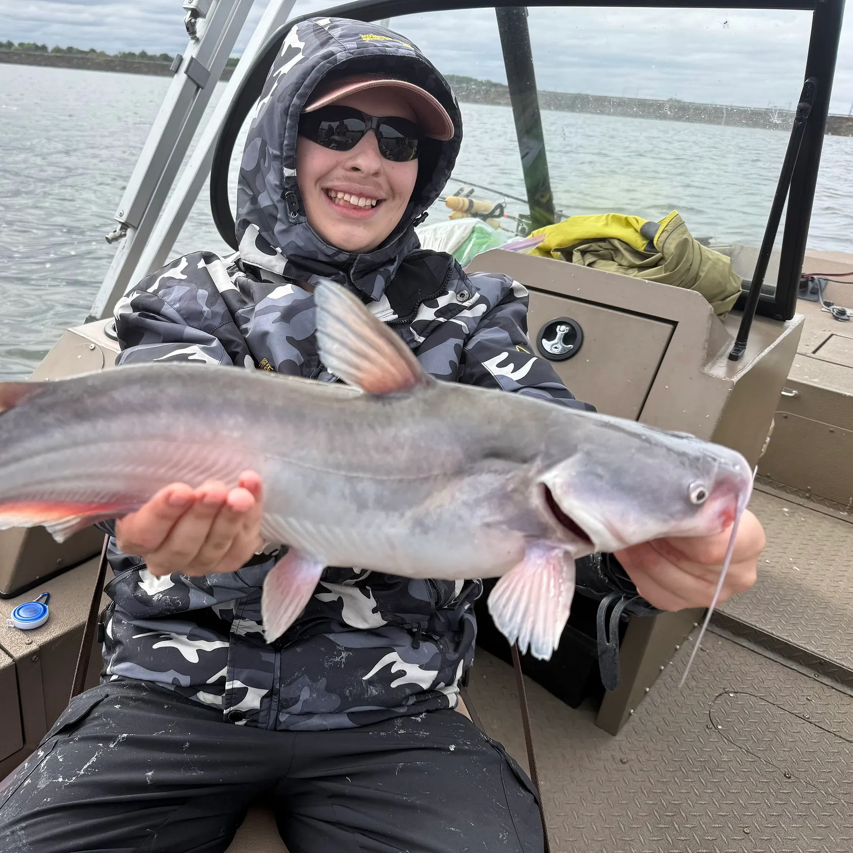 Blue catfish caught on Fishbrain