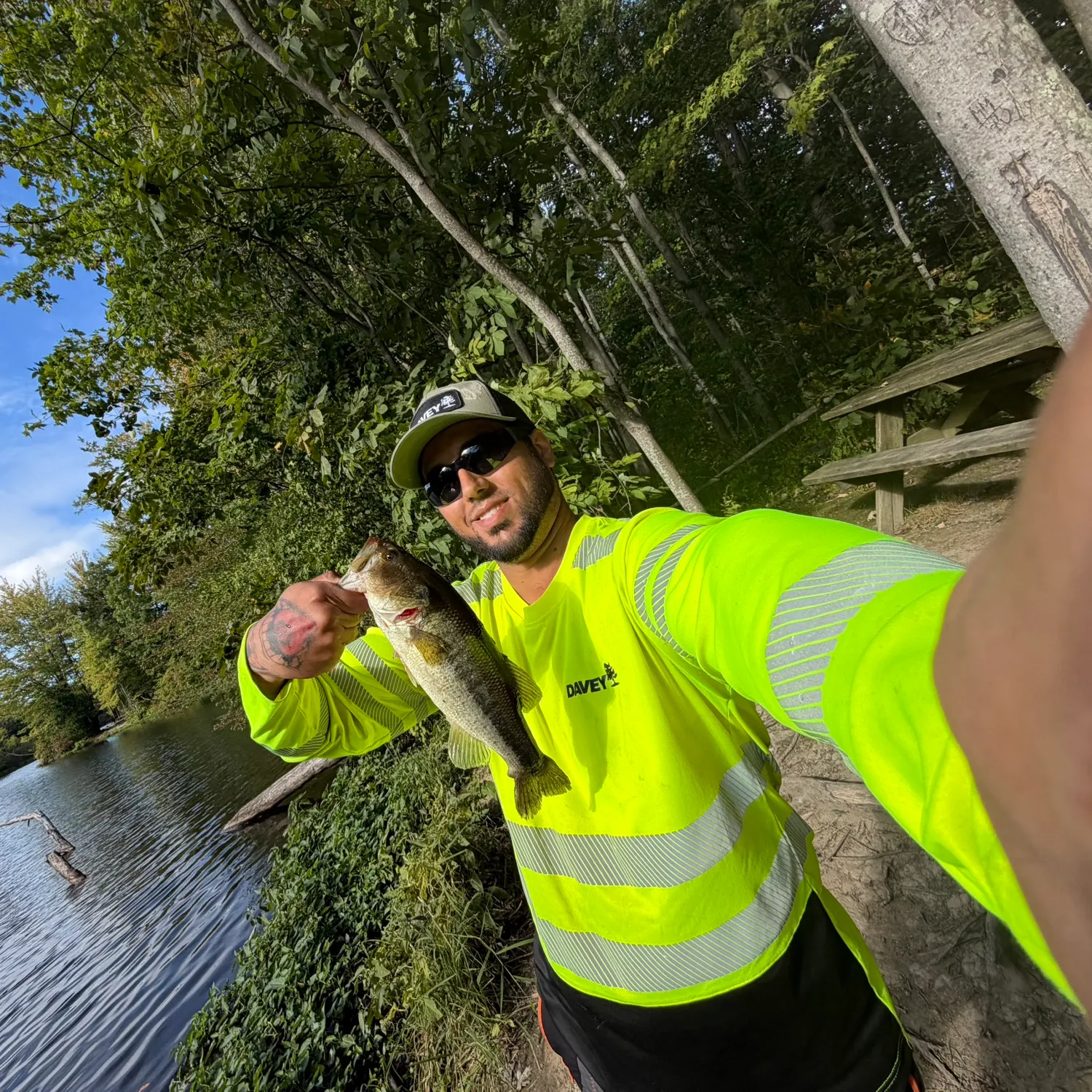 Largemouth bass caught on Fishbrain