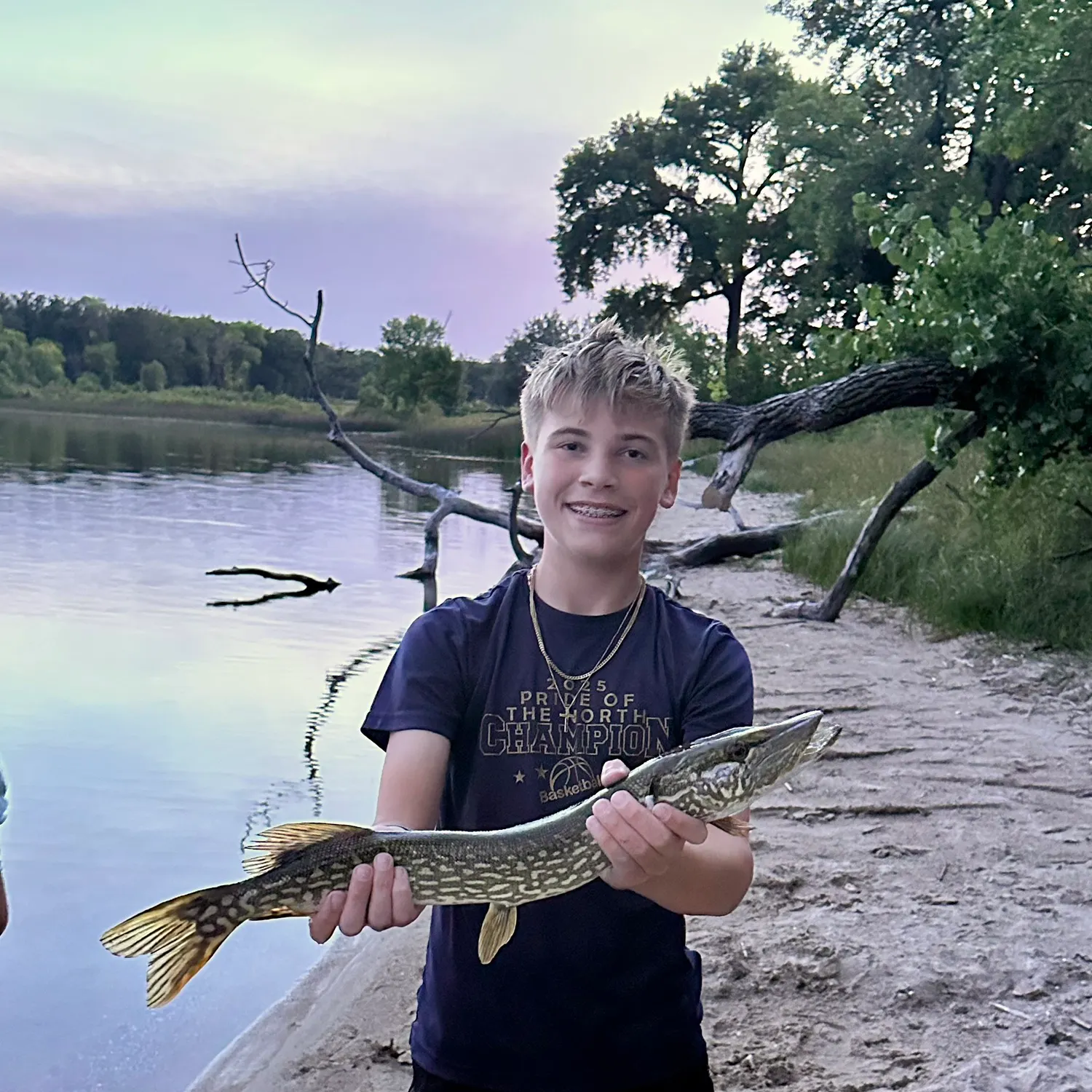 Northern pike caught on Fishbrain