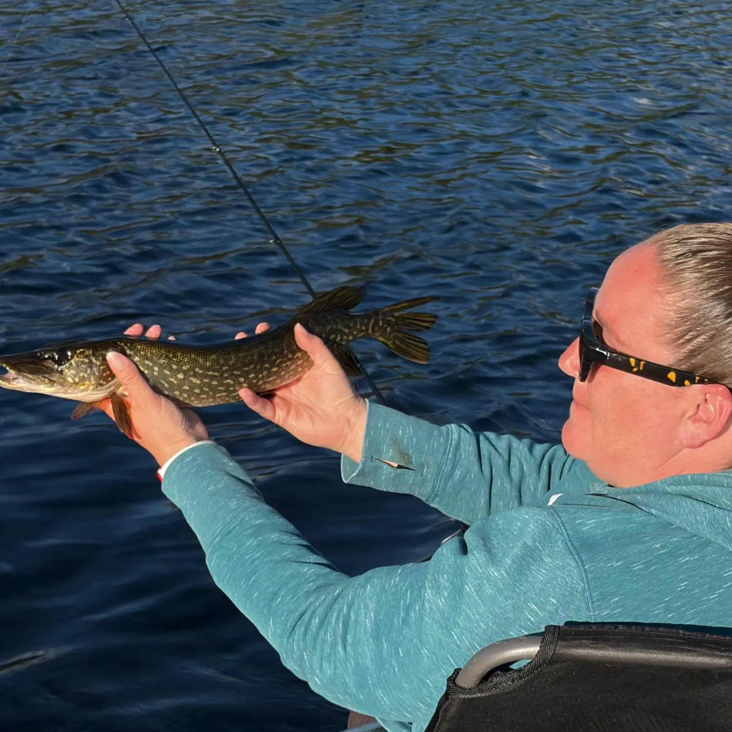 Northern pike caught on Fishbrain