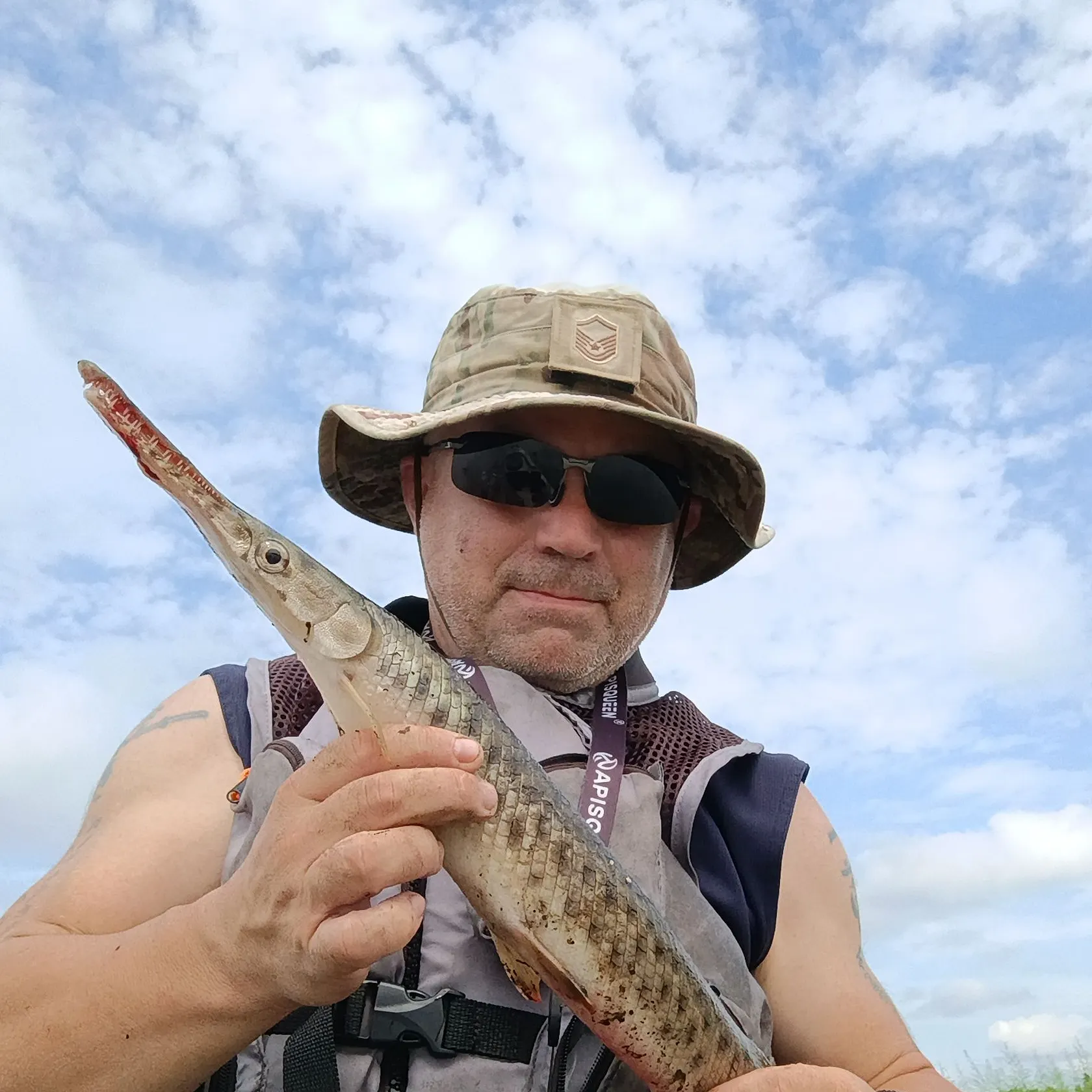 Spotted gar caught on Fishbrain